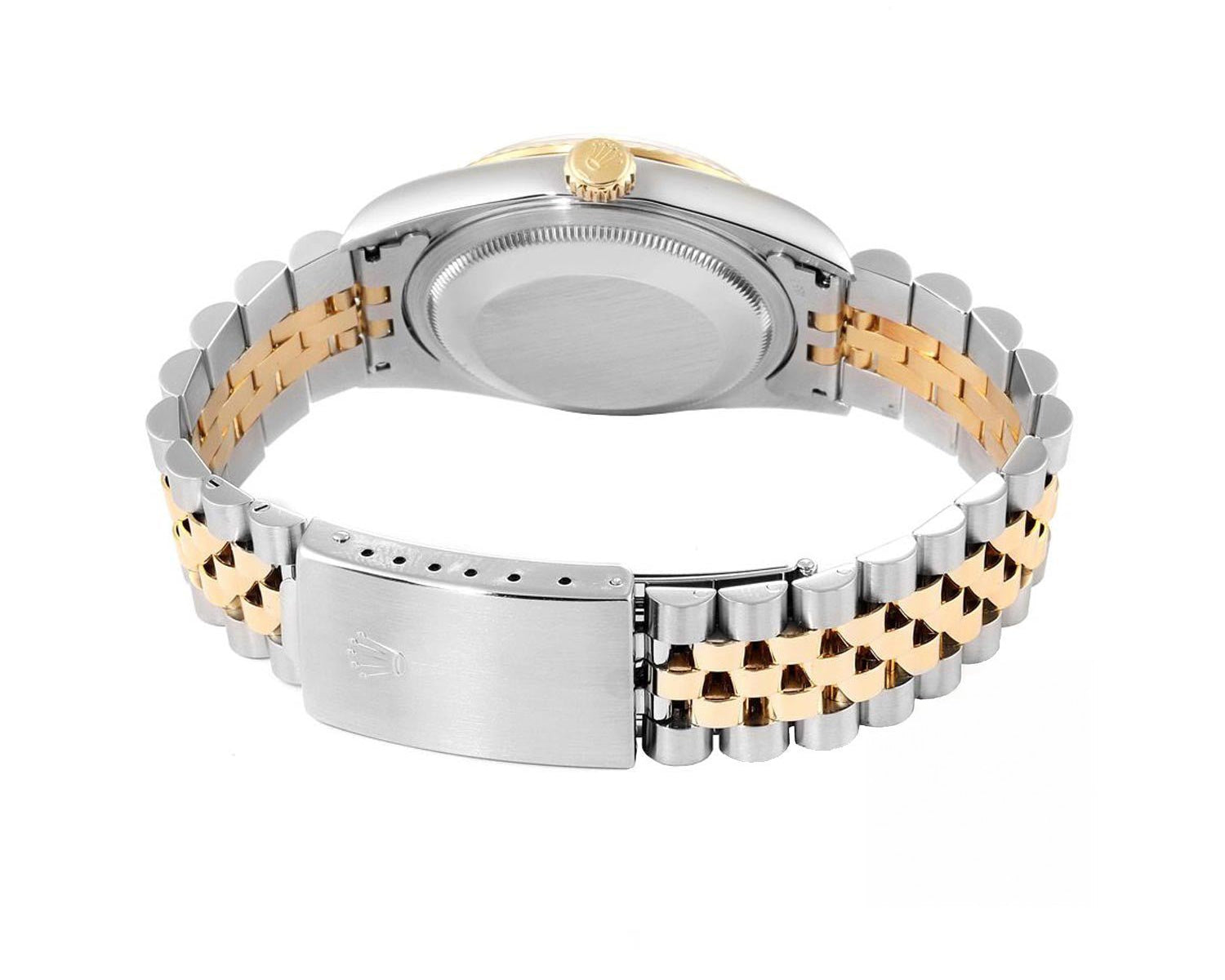 Rolex DateJust 36mm Silver Roman Diamond Dial - Diamond Bezel - Mr. Alex Jewelry