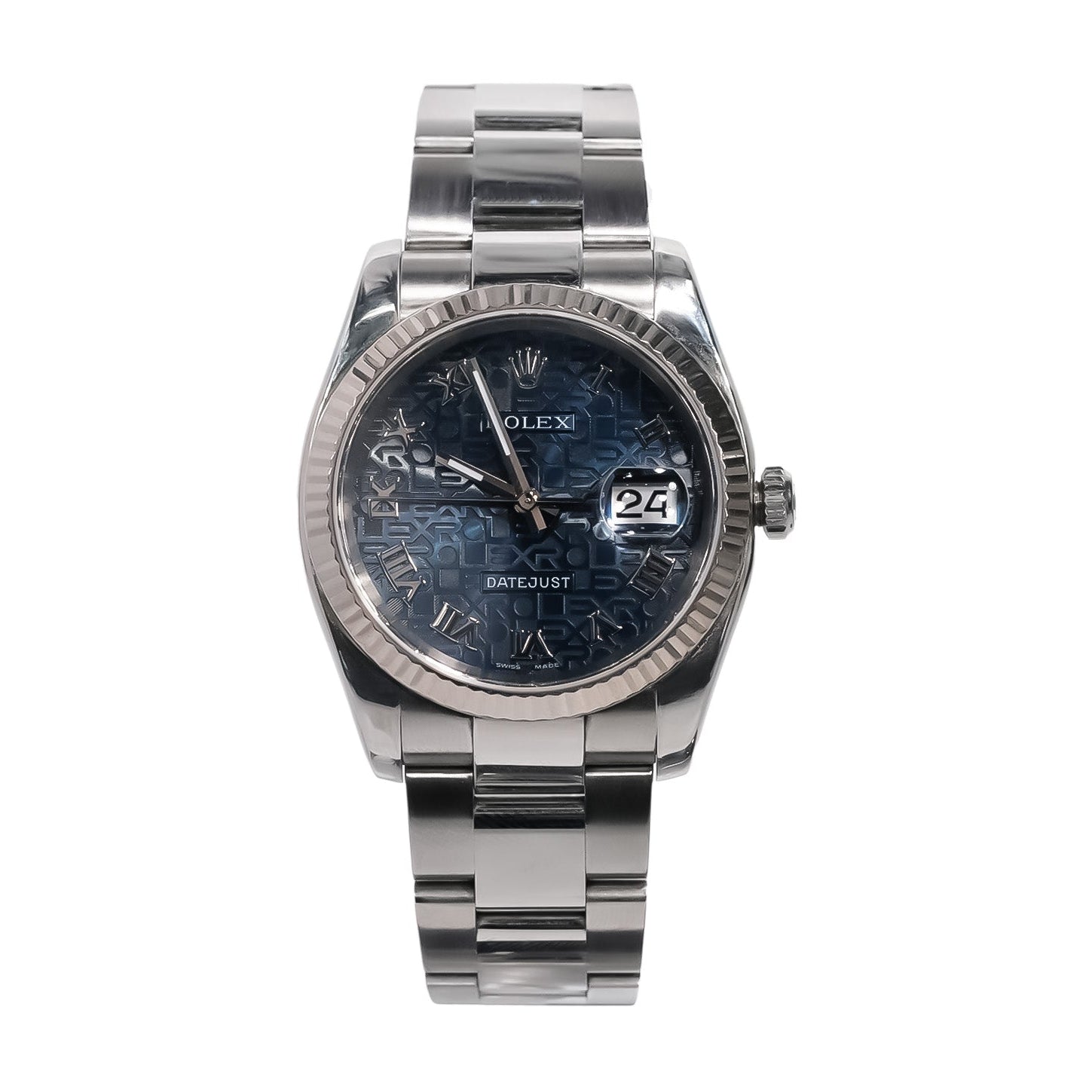 Rolex Datejust 36mm Stainless Steel Blue Roman Dial Jubilee Bracelet Ref:116234 - Mr. Alex Jewelry