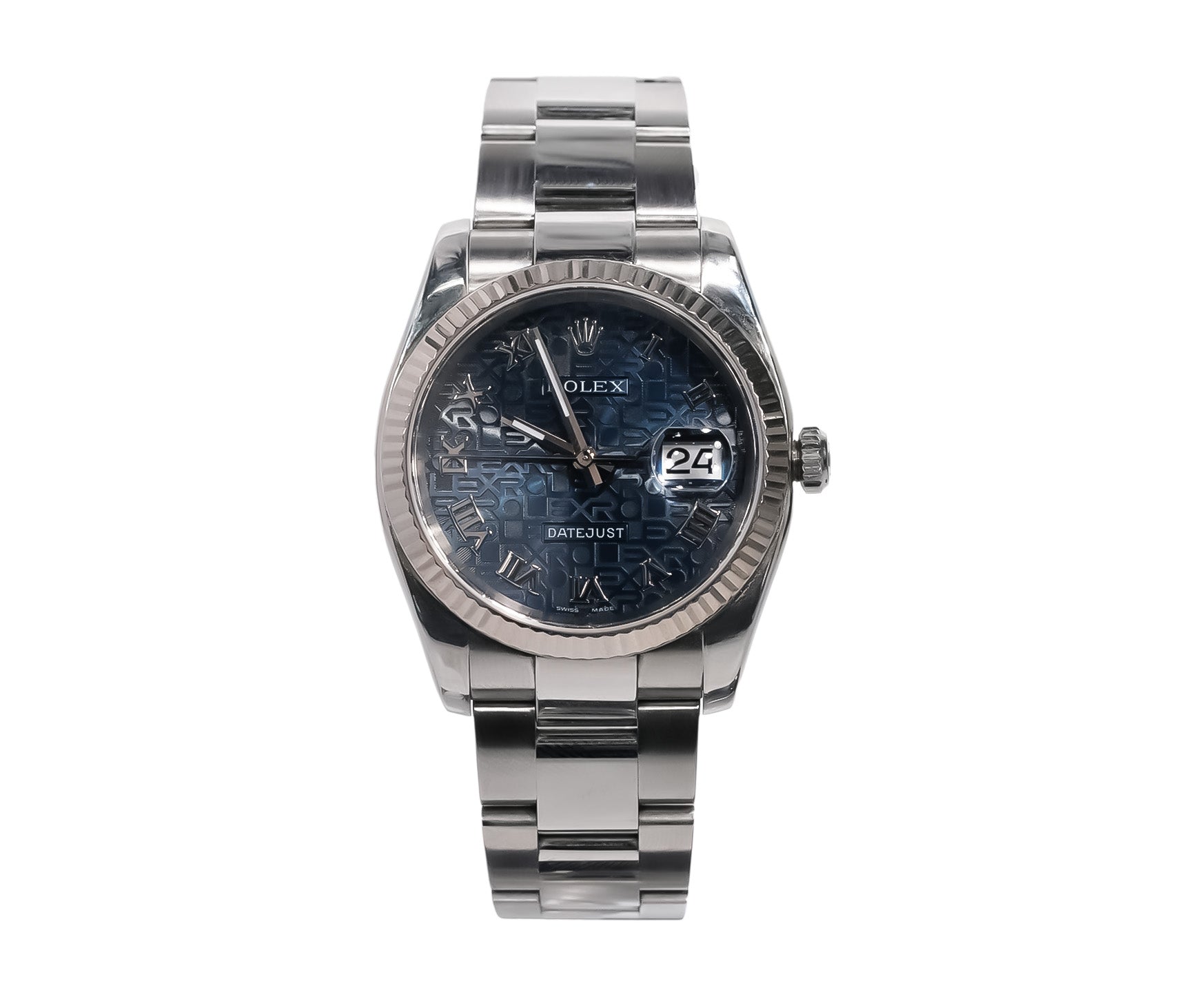 Rolex Datejust 36mm Stainless Steel Blue Roman Dial Jubilee Bracelet Ref:116234 - Mr. Alex Jewelry