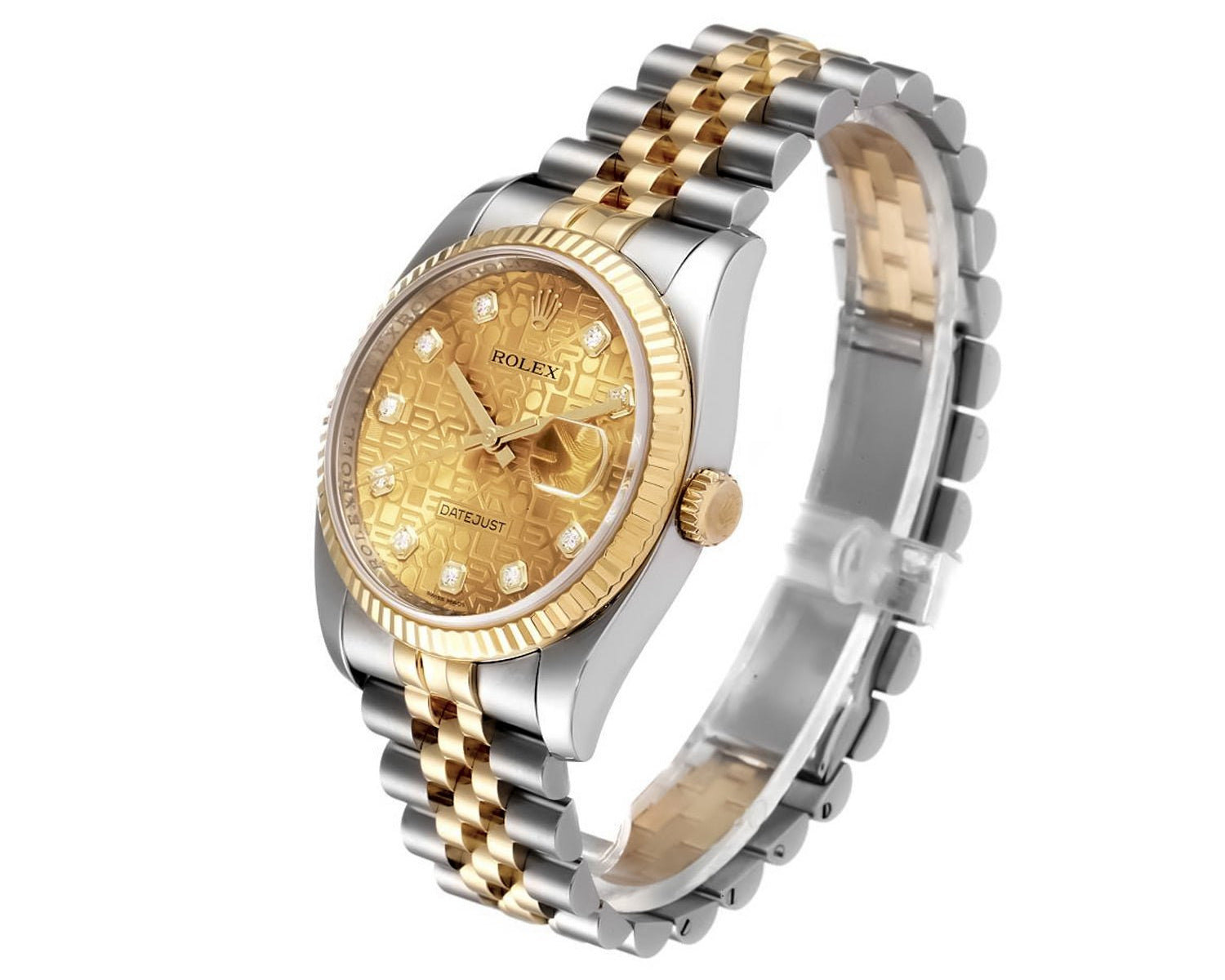 Rolex Datejust 36mm Two Tone Factory Champagne dial 116233 - Mr. Alex Jewelry