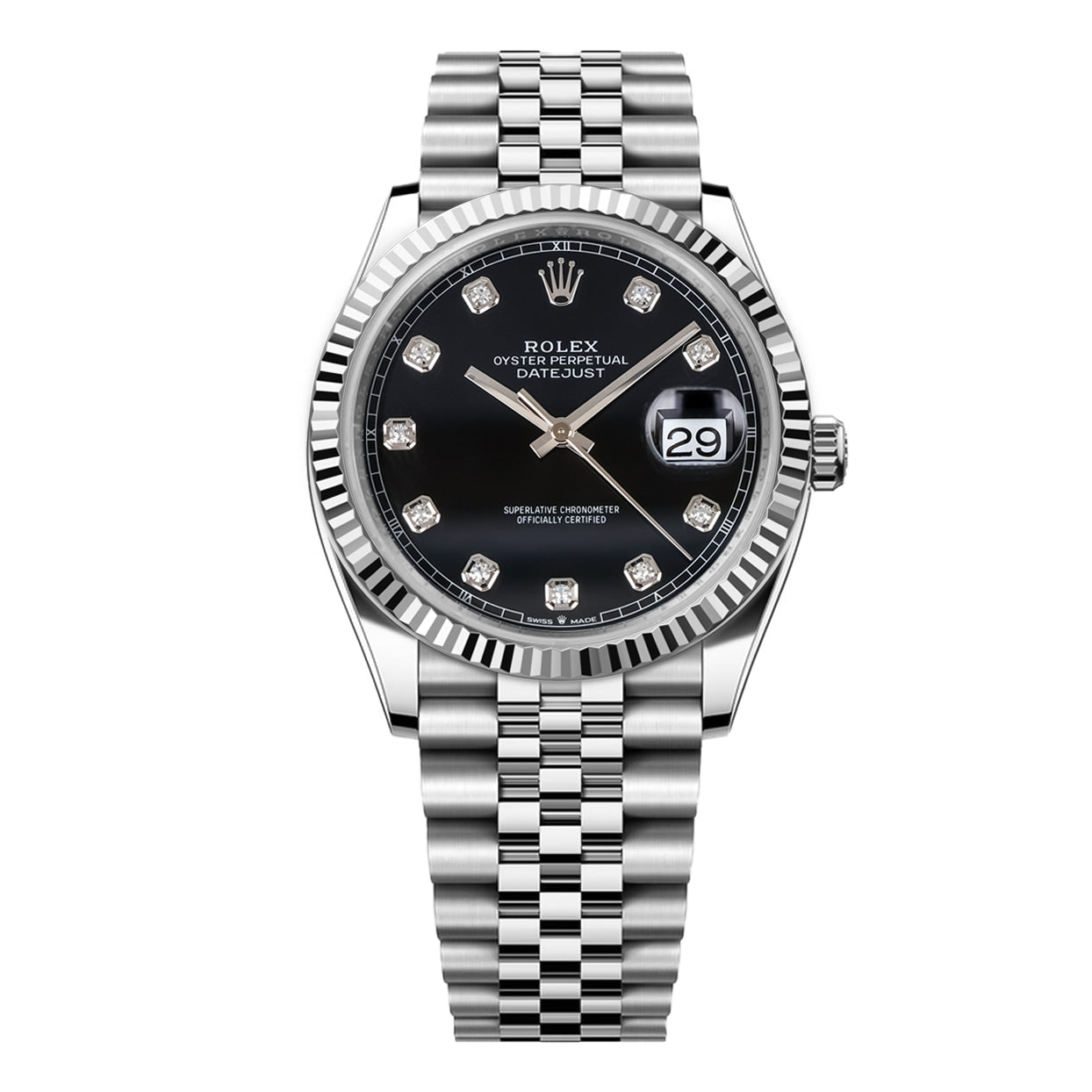 Rolex DateJust 41mm Black Diamond Dial - Jubilee Bracelet 126334 - Mr. Alex Jewelry