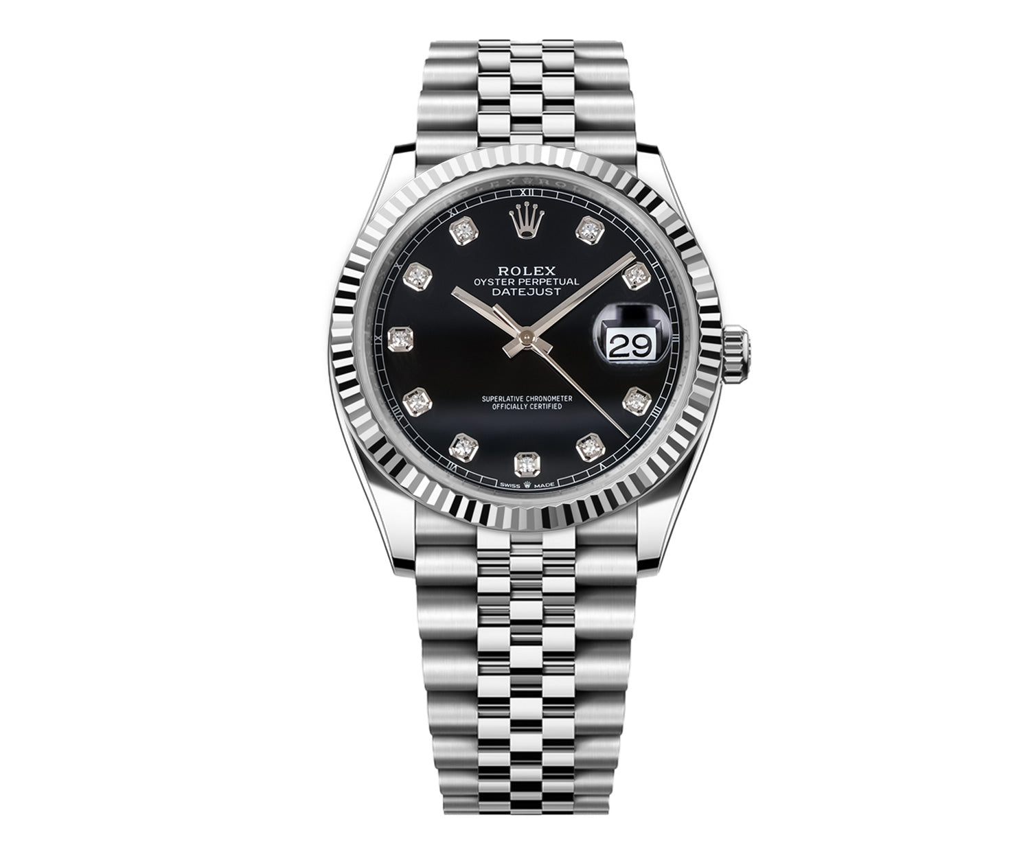 Rolex DateJust 41mm Black Diamond Dial - Jubilee Bracelet 126334 - Mr. Alex Jewelry