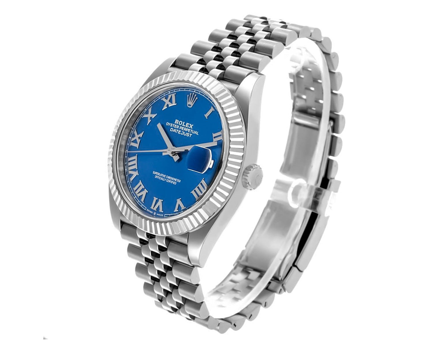 Rolex DateJust 41mm Blue Roman Dial - Jubilee Bracelet 126334 - Mr. Alex Jewelry