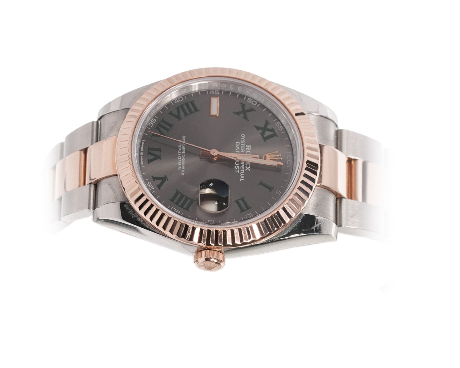 Rolex Datejust 41mm Two Tone Yellow Gold Oyster Wimbledon Dial Ref:126333 - Mr. Alex Jewelry