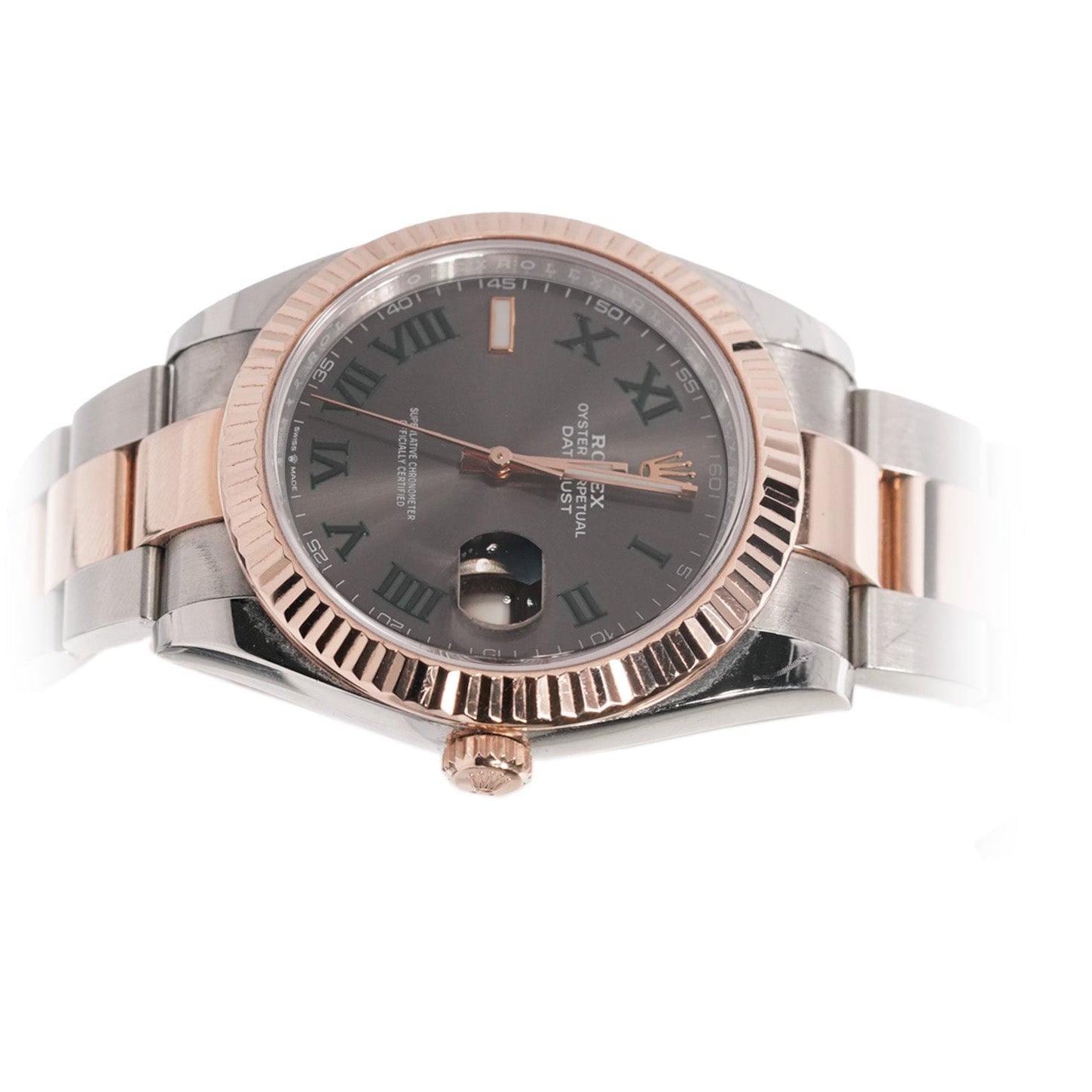 Rolex Datejust 41mm Two Tone Yellow Gold Oyster Wimbledon Dial Ref:126333 - Mr. Alex Jewelry