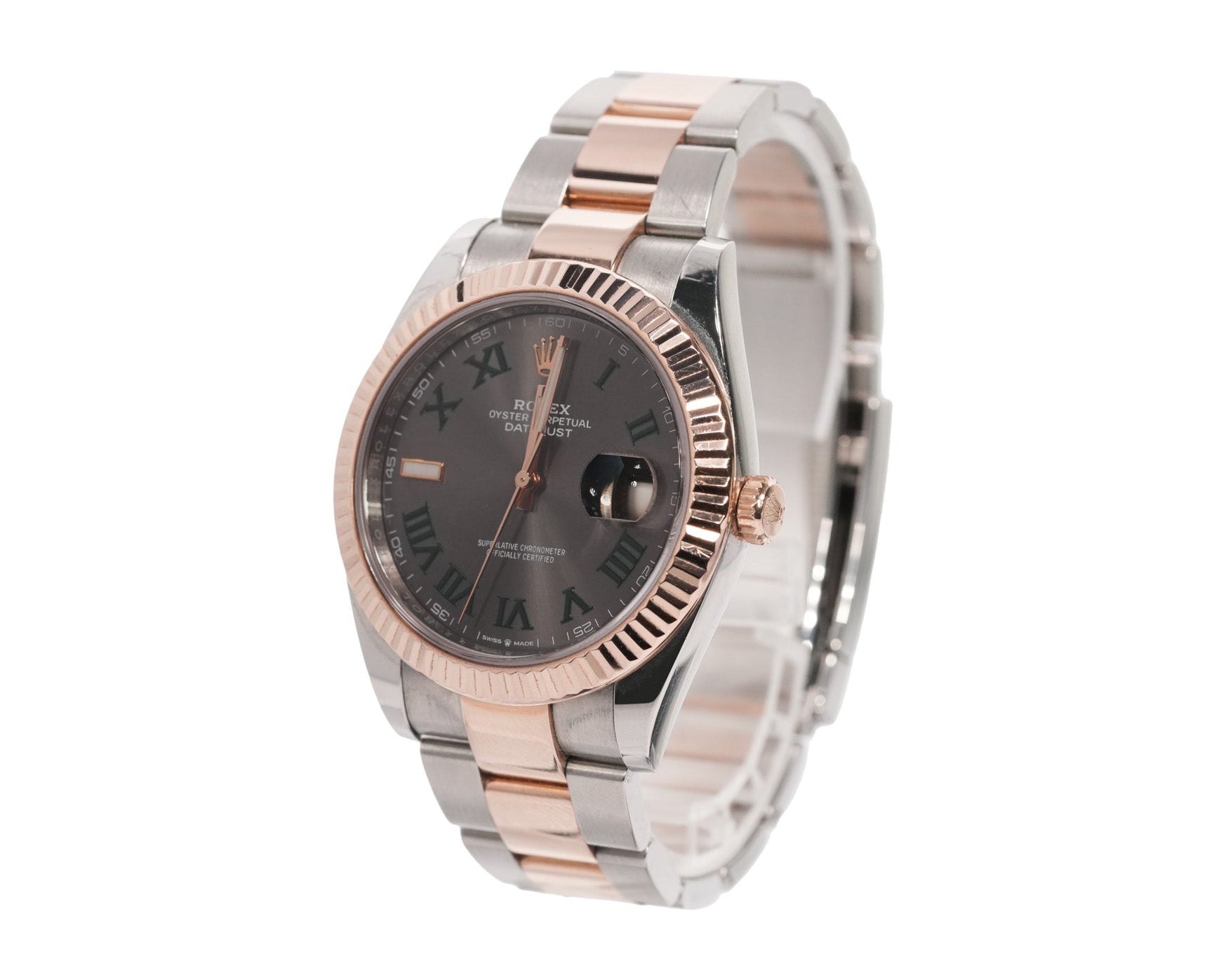 Rolex Datejust 41mm Two Tone Yellow Gold Oyster Wimbledon Dial Ref:126333 - Mr. Alex Jewelry