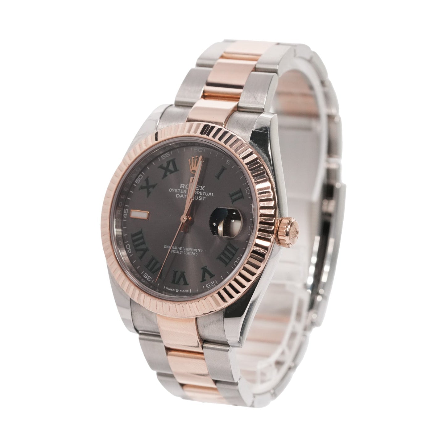 Rolex Datejust 41mm Two Tone Yellow Gold Oyster Wimbledon Dial Ref:126333 - Mr. Alex Jewelry
