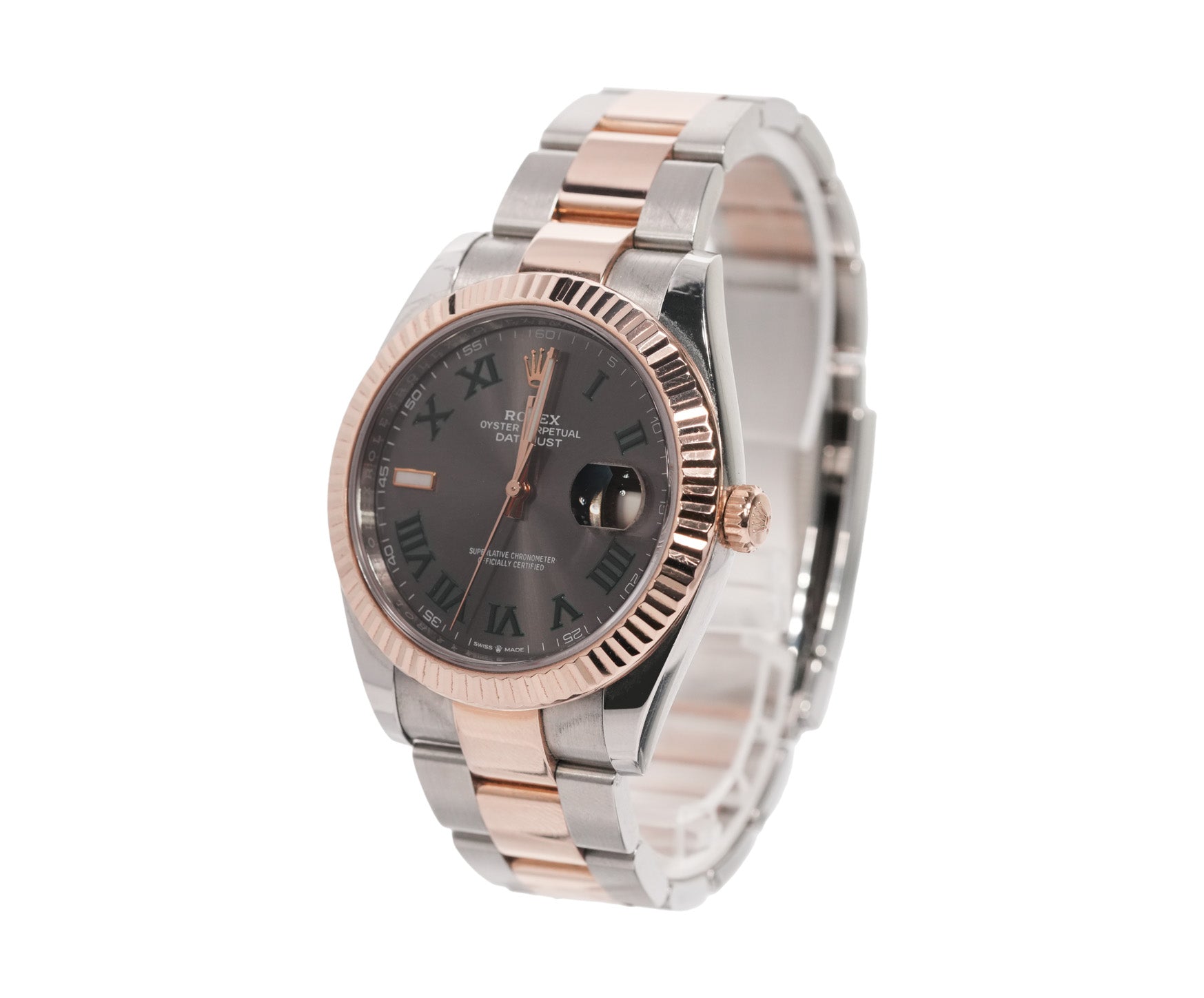 Rolex Datejust 41mm Two Tone Yellow Gold Oyster Wimbledon Dial Ref:126333 - Mr. Alex Jewelry