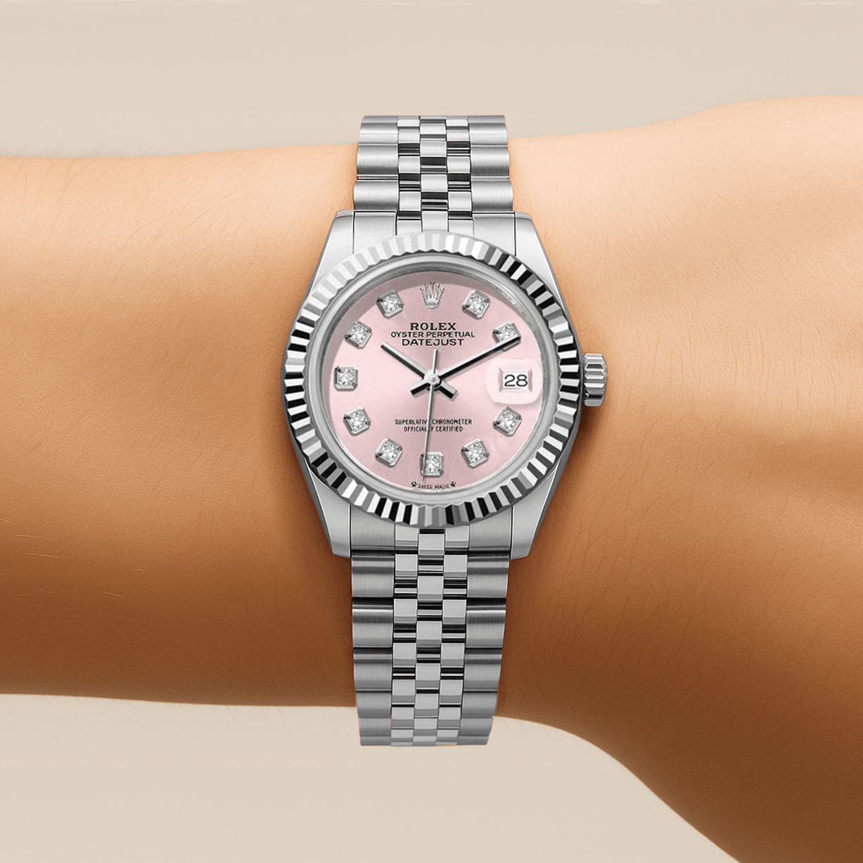 Rolex Datejust Jubilee Stainless steel 26mm - Pink Dial - Mr. Alex Jewelry