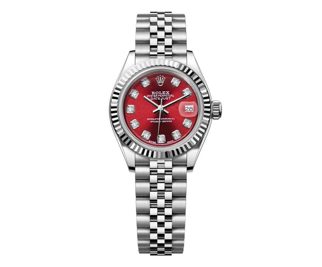 Rolex Datejust Jubilee Stainless steel 26mm - Red Dial - Mr. Alex Jewelry