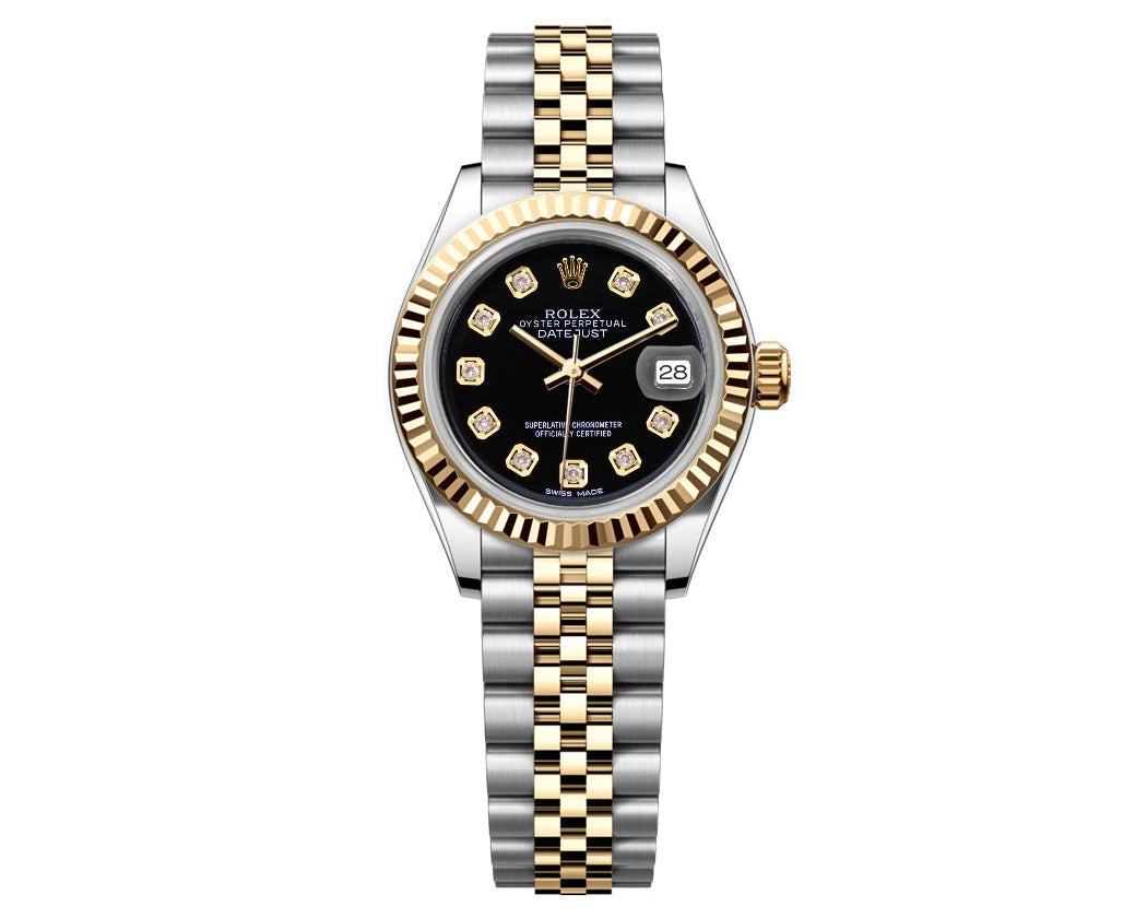 Rolex Datejust Jubilee – TwoTone 26mm - Black Gem Dial - Mr. Alex Jewelry