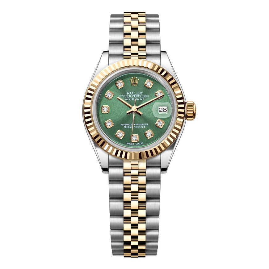 Rolex Datejust Jubilee – TwoTone 26mm - Green Gem Dial - Mr. Alex Jewelry