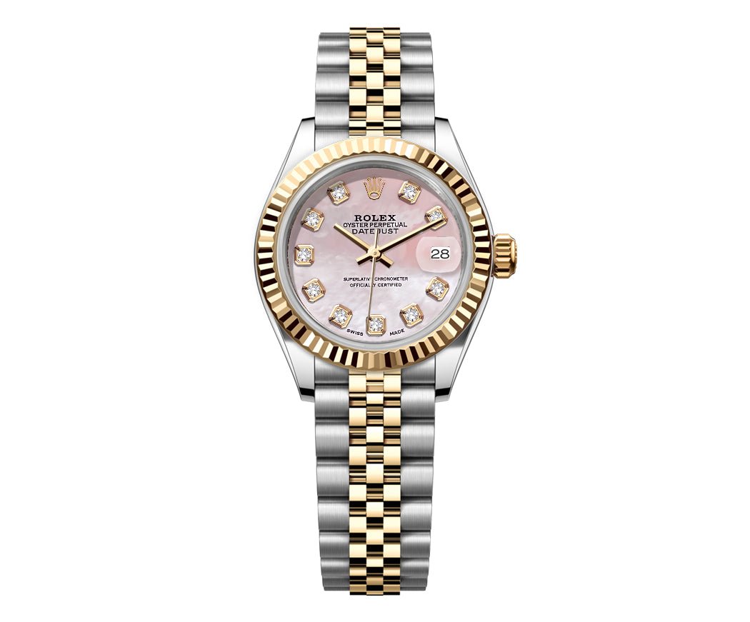 Rolex Datejust Jubilee – TwoTone 26mm - Mop Pink Gem Dial - Mr. Alex Jewelry
