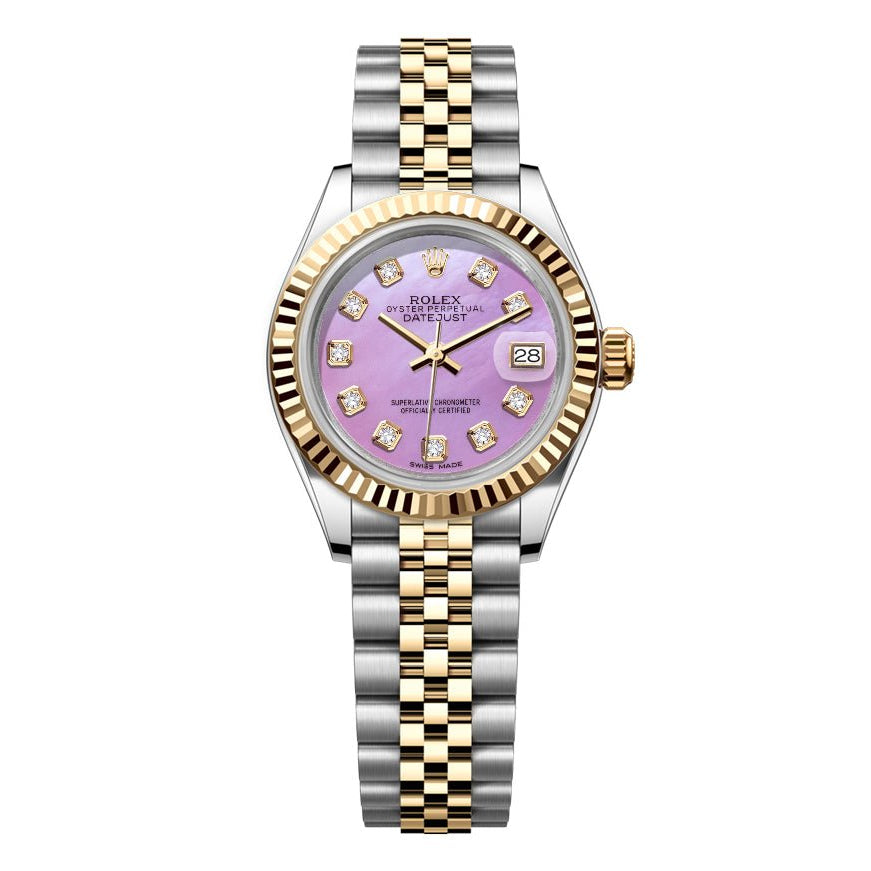 Rolex Datejust Jubilee – TwoTone 26mm - Mop Purple Gem Dial - Mr. Alex Jewelry