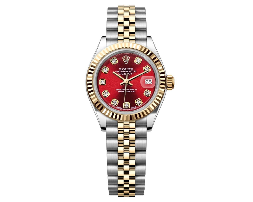 Rolex Datejust Jubilee – TwoTone 26mm - Red Gem Dial - Mr. Alex Jewelry