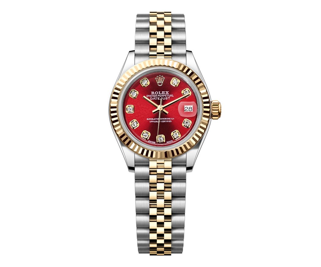 Rolex Datejust Jubilee – TwoTone 26mm - Red Gem Dial - Mr. Alex Jewelry