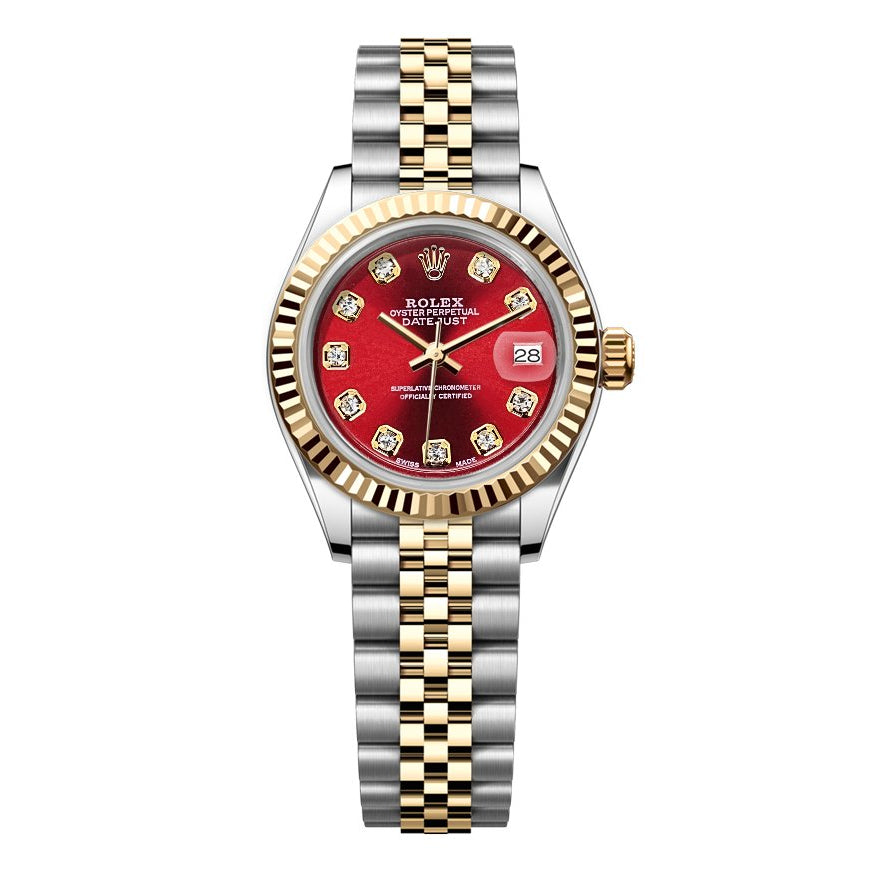 Rolex Datejust Jubilee – TwoTone 26mm - Red Gem Dial - Mr. Alex Jewelry