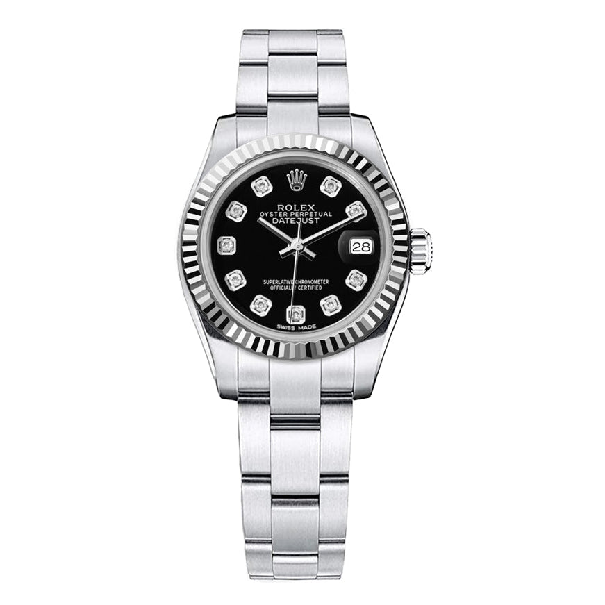 Rolex Datejust Oyster Stainless steel 26mm - Black Dial - Mr. Alex Jewelry