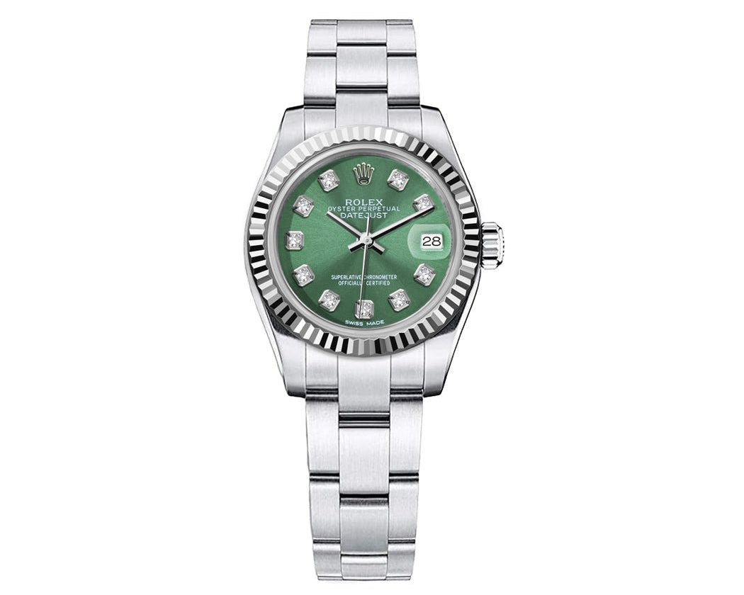 Rolex Datejust Oyster Stainless steel 26mm - Green Dial - Mr. Alex Jewelry