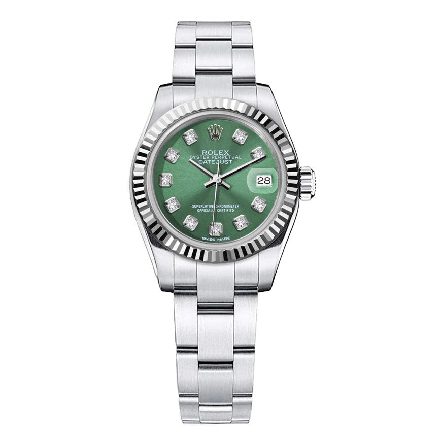 Rolex Datejust Oyster Stainless steel 26mm - Green Dial - Mr. Alex Jewelry