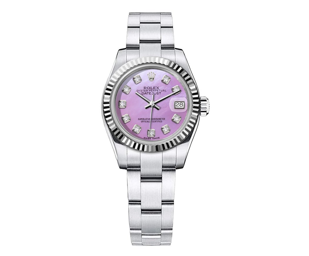 Rolex Datejust Oyster Stainless steel 26mm - Purple Dial - Mr. Alex Jewelry