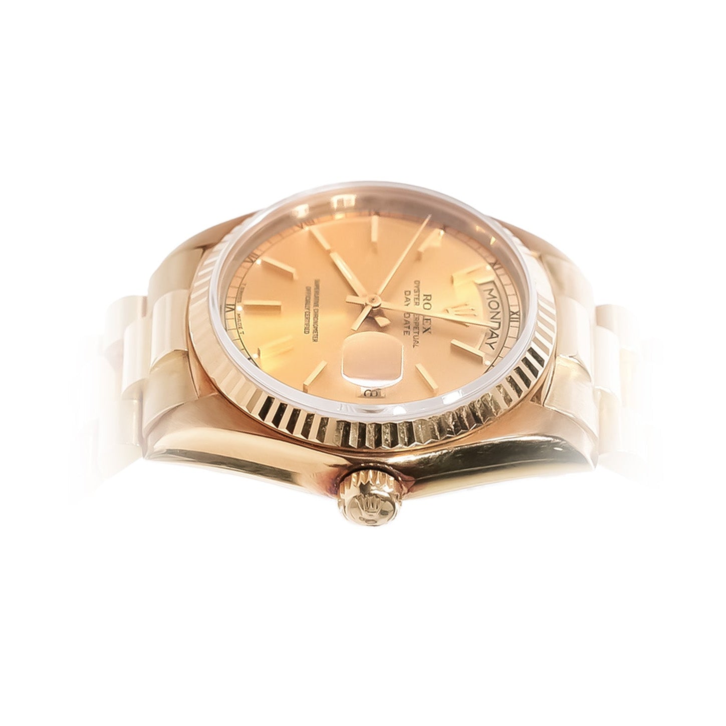 Rolex Day - Date 36mm Yellow Gold Champagne Dial Ref:18038 - Mr. Alex Jewelry