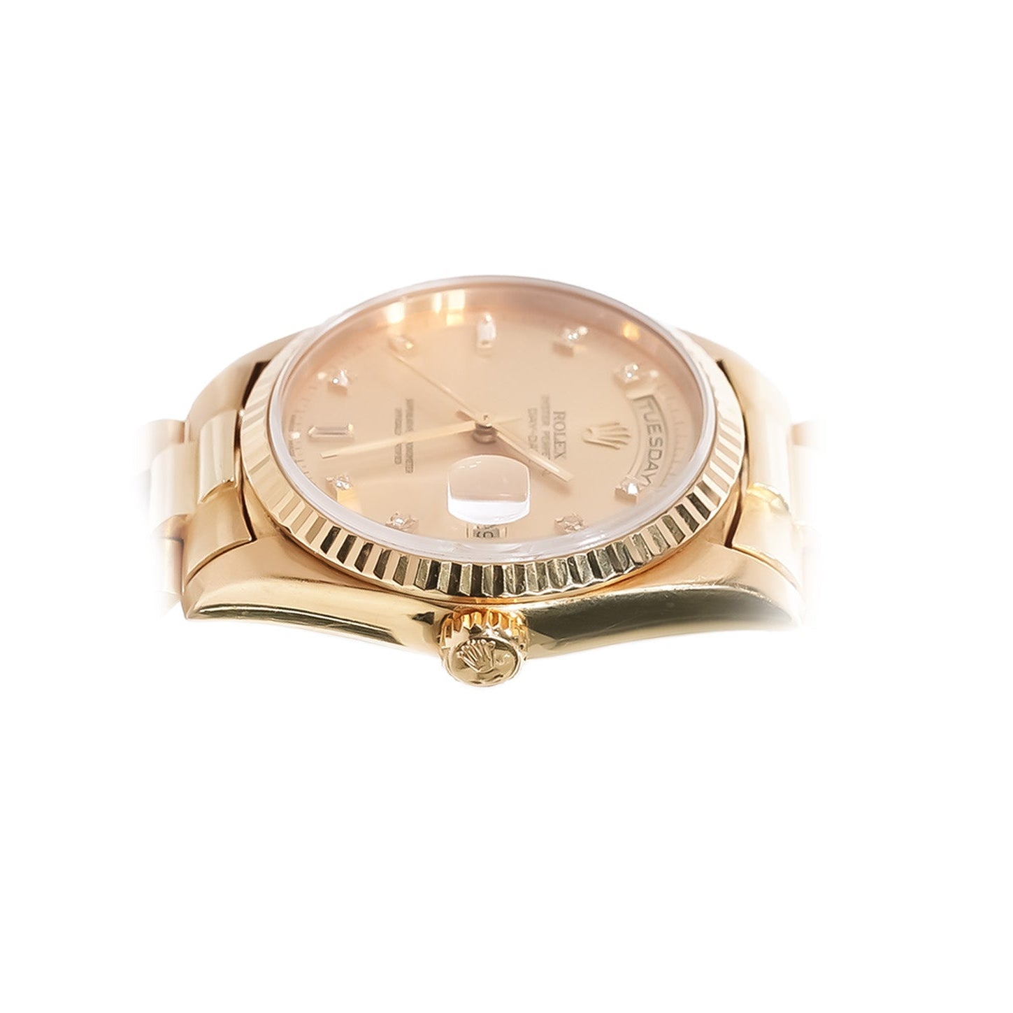 Rolex Day - Date 36mm Yellow Gold Diamond Dial Ref:18238 - Mr. Alex Jewelry