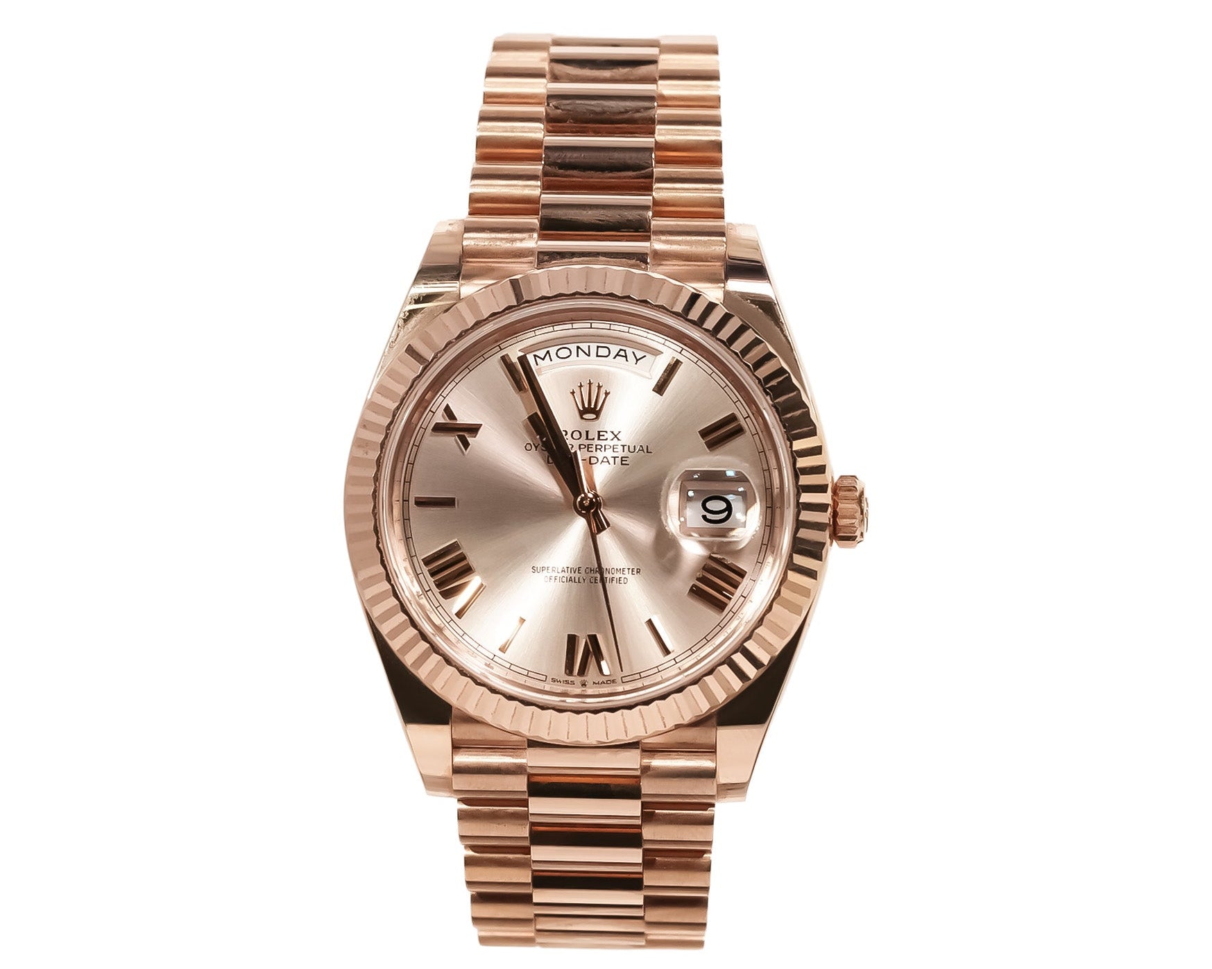 228235 Rolex Day-Date 40mm Everose Gold Sundust Dial Ref:228235 - Watches | Mr ...