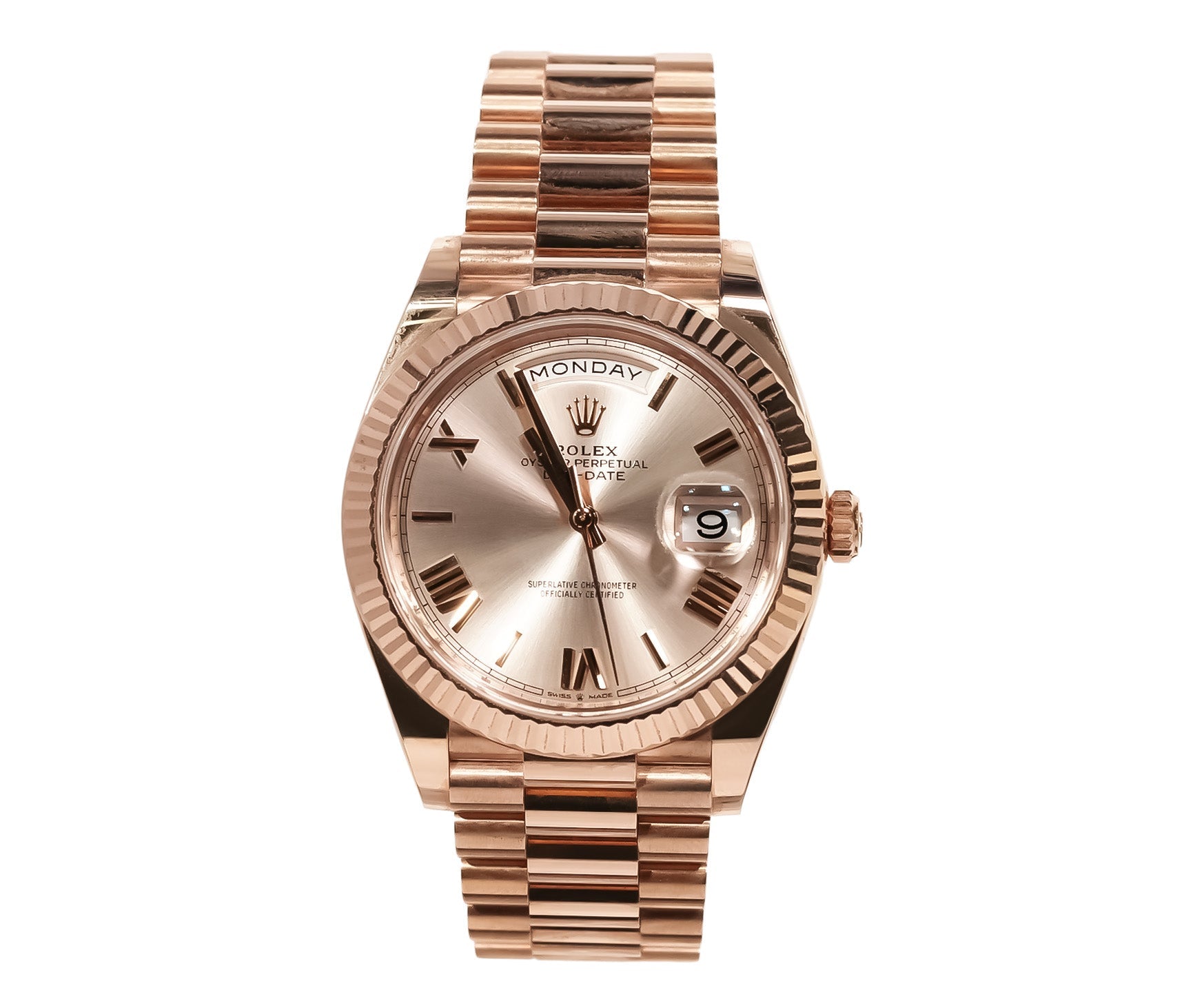 Rolex Day - Date 40mm Everose Gold Sundust Dial Ref:228235 - Mr. Alex Jewelry