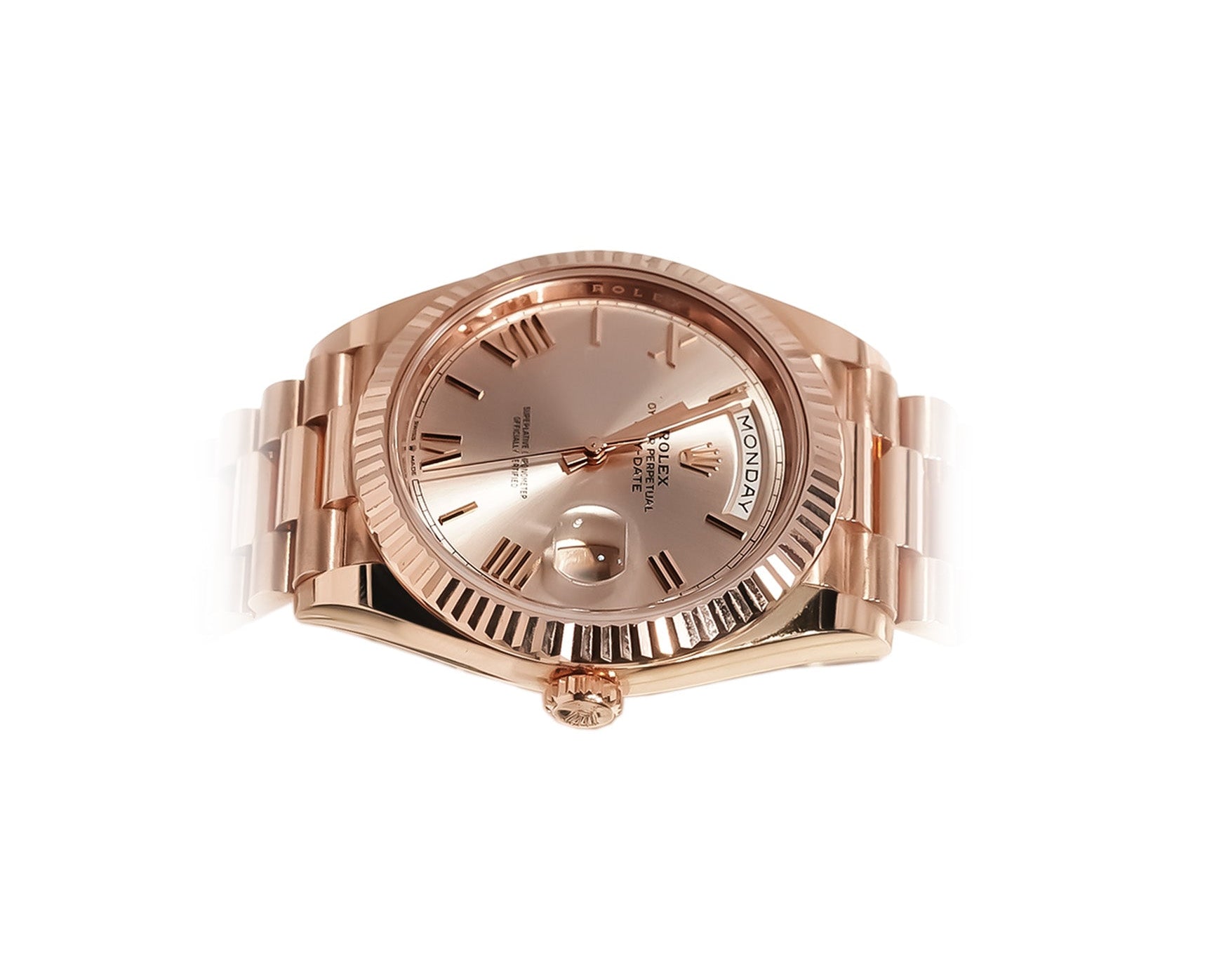 228235 Rolex Day-Date 40mm Everose Gold Sundust Dial Ref:228235 - Watches | Mr ...