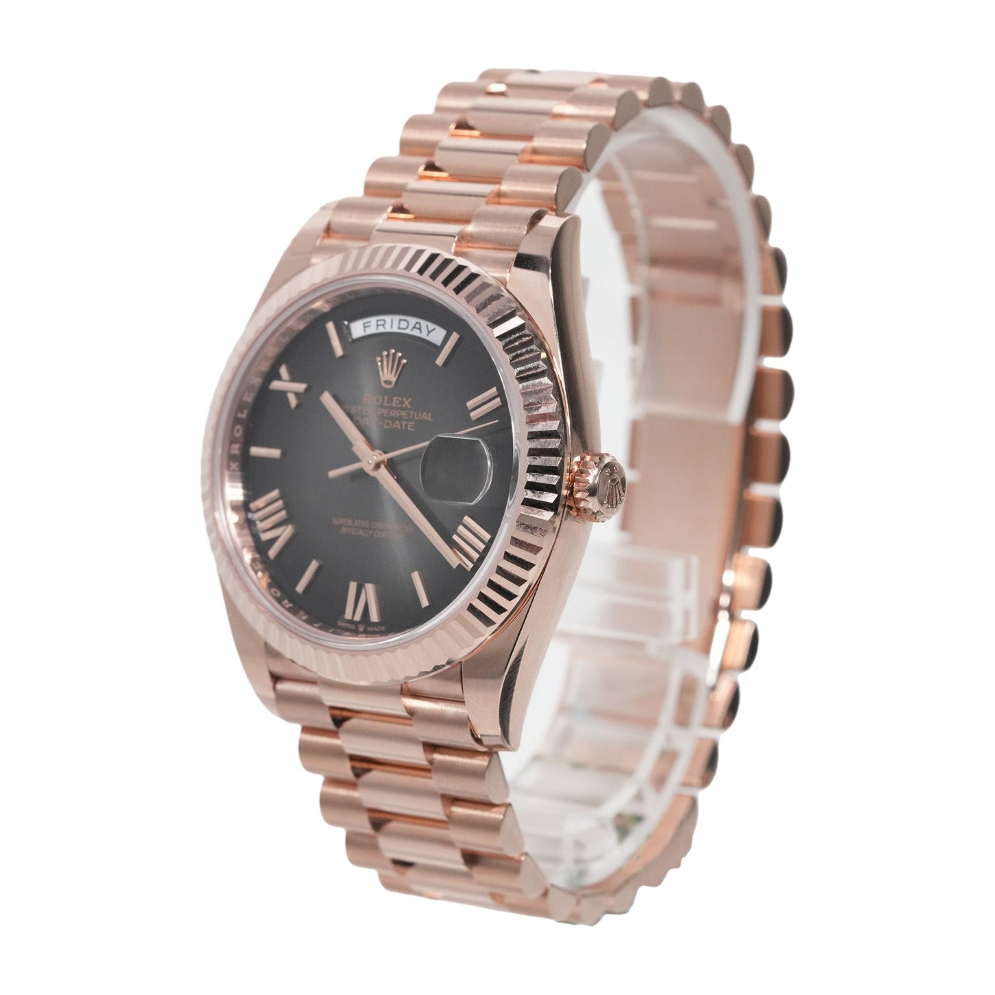 Rolex Day - Date 40mm Rose Gold Black Ombré Dial Ref:228235 - Mr. Alex Jewelry