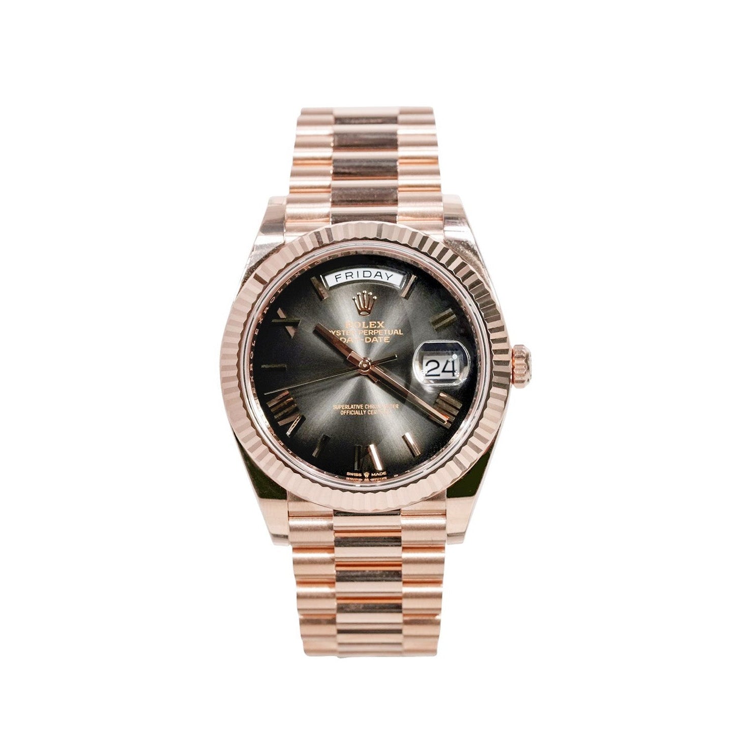 Rolex Day - Date 40mm Rose Gold Black Ombré Dial Ref:228235 - Mr. Alex Jewelry