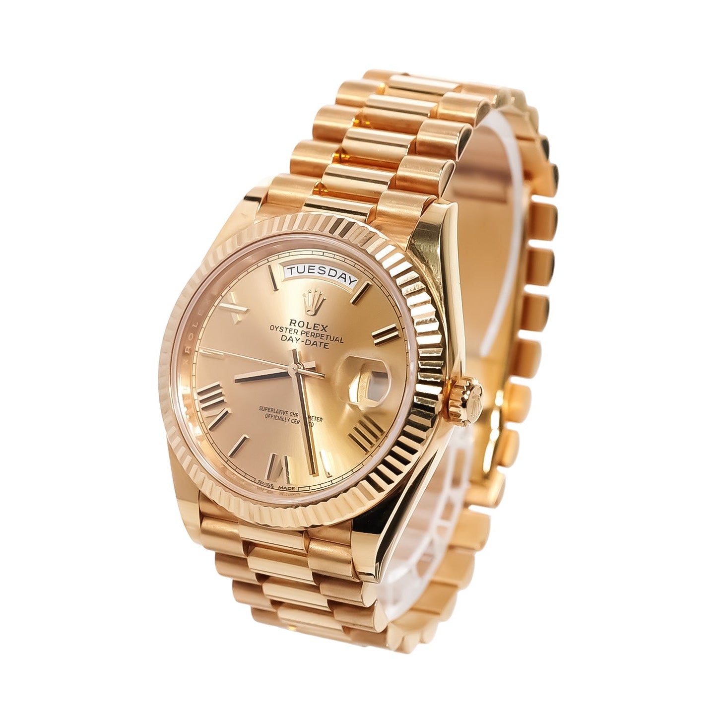 Rolex Day - Date 40mm Yellow Gold Champagne Dial Ref:228238 - Mr. Alex Jewelry