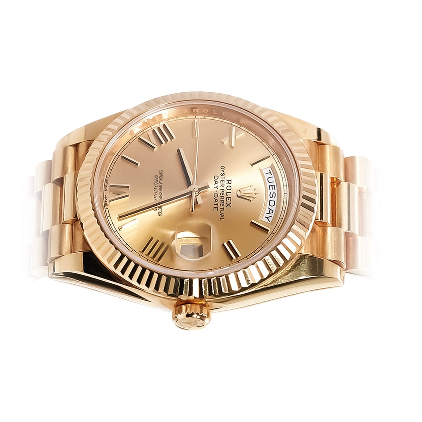 Rolex Day - Date 40mm Yellow Gold Champagne Dial Ref:228238 - Mr. Alex Jewelry