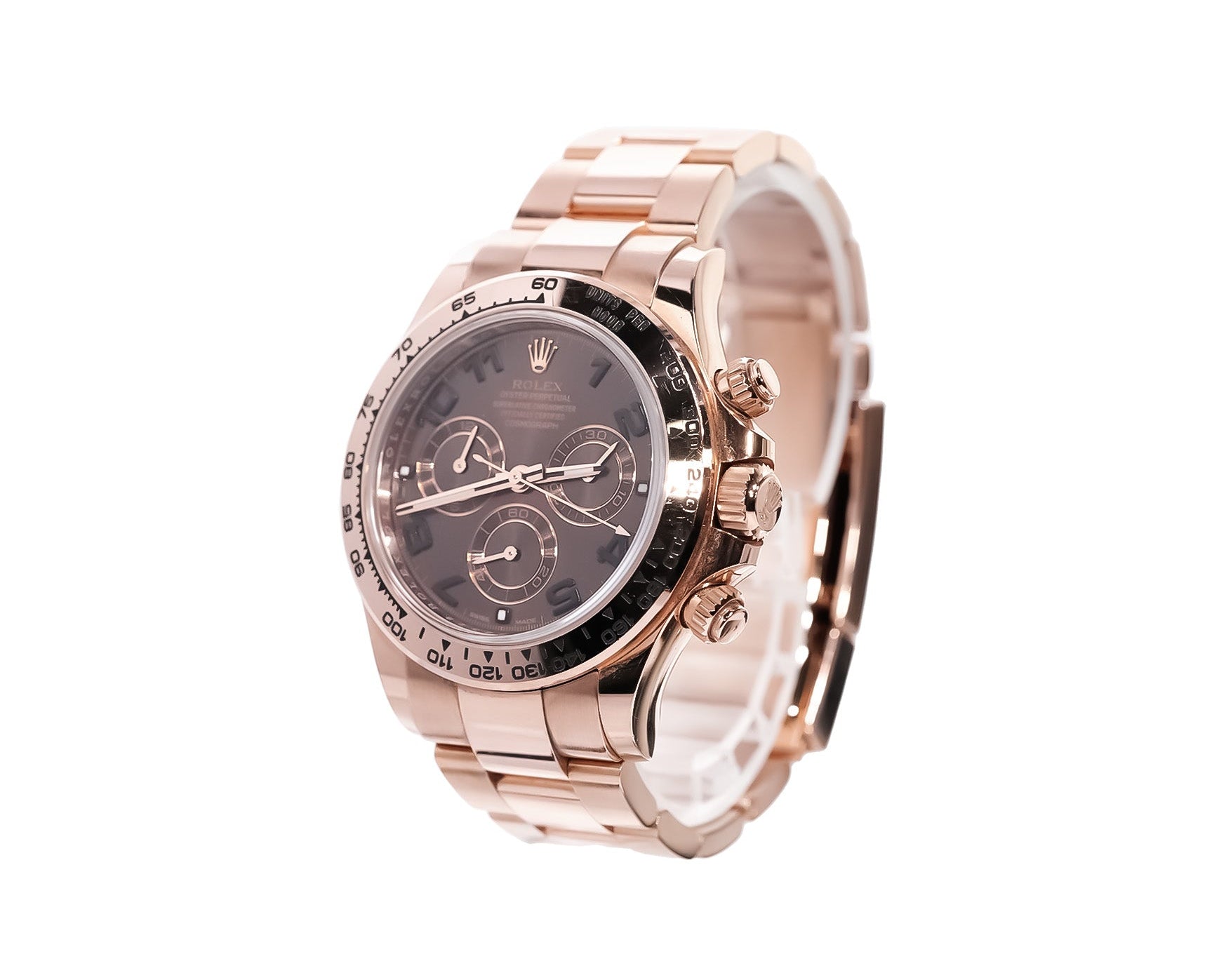 Rolex Daytona 40mm Everose Gold Chocolate Dial Ref:116505 - Mr. Alex Jewelry