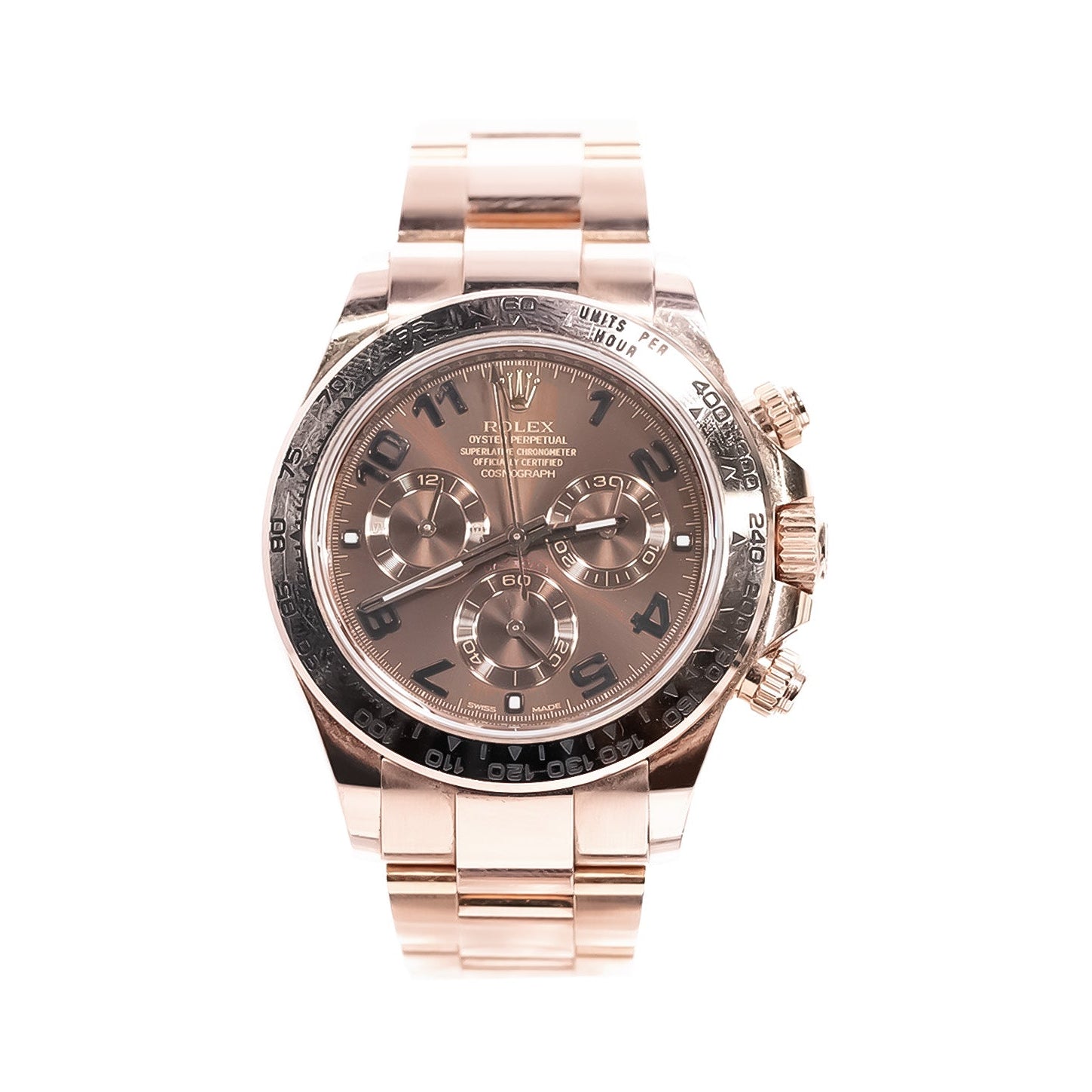 Rolex Daytona 40mm Everose Gold Chocolate Dial Ref:116505 - Mr. Alex Jewelry