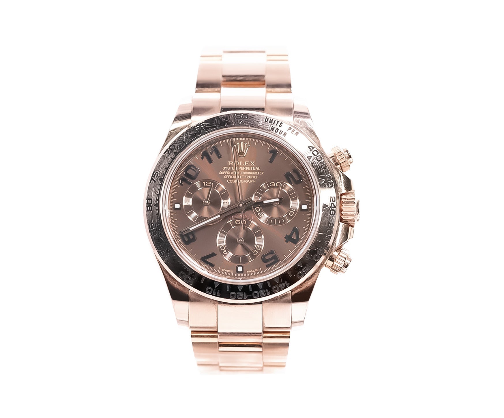 Rolex Daytona 40mm Everose Gold Chocolate Dial Ref:116505 - Mr. Alex Jewelry