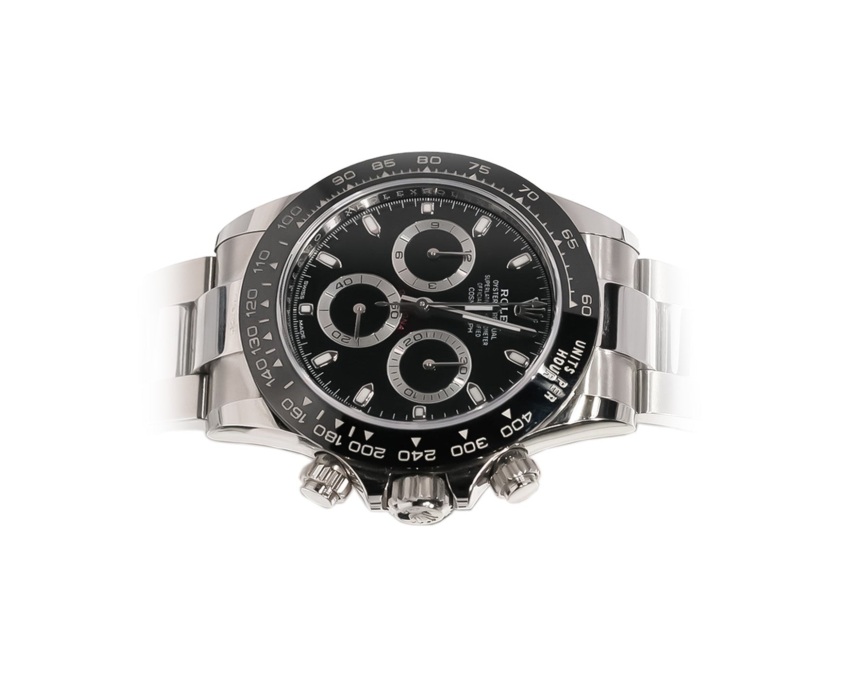Rolex Daytona 40mm Stainless Steel Black Dial Ceramic Bezel Ref:116500LN - Mr. Alex Jewelry