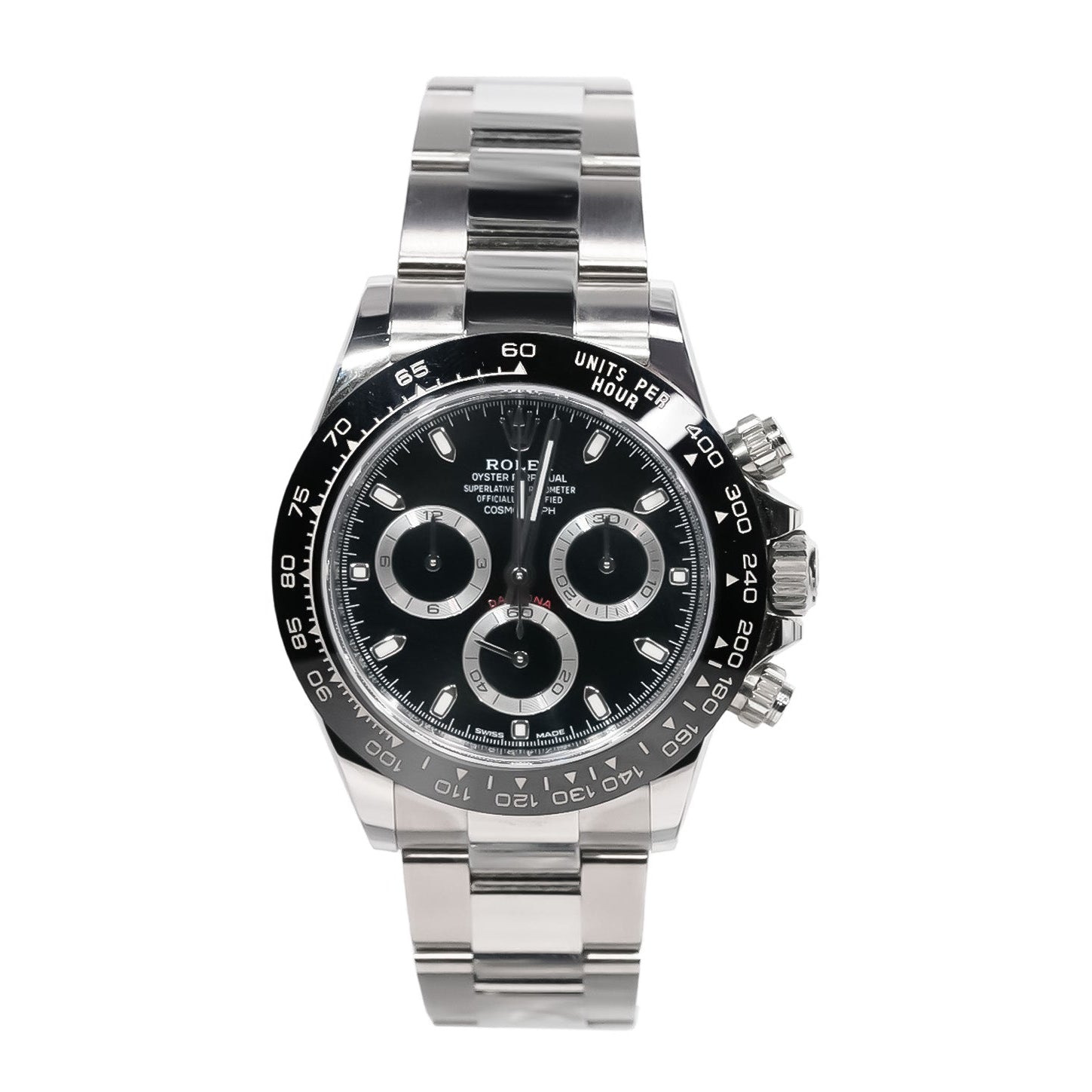 Rolex Daytona 40mm Stainless Steel Black Dial Ceramic Bezel Ref:116500LN - Mr. Alex Jewelry