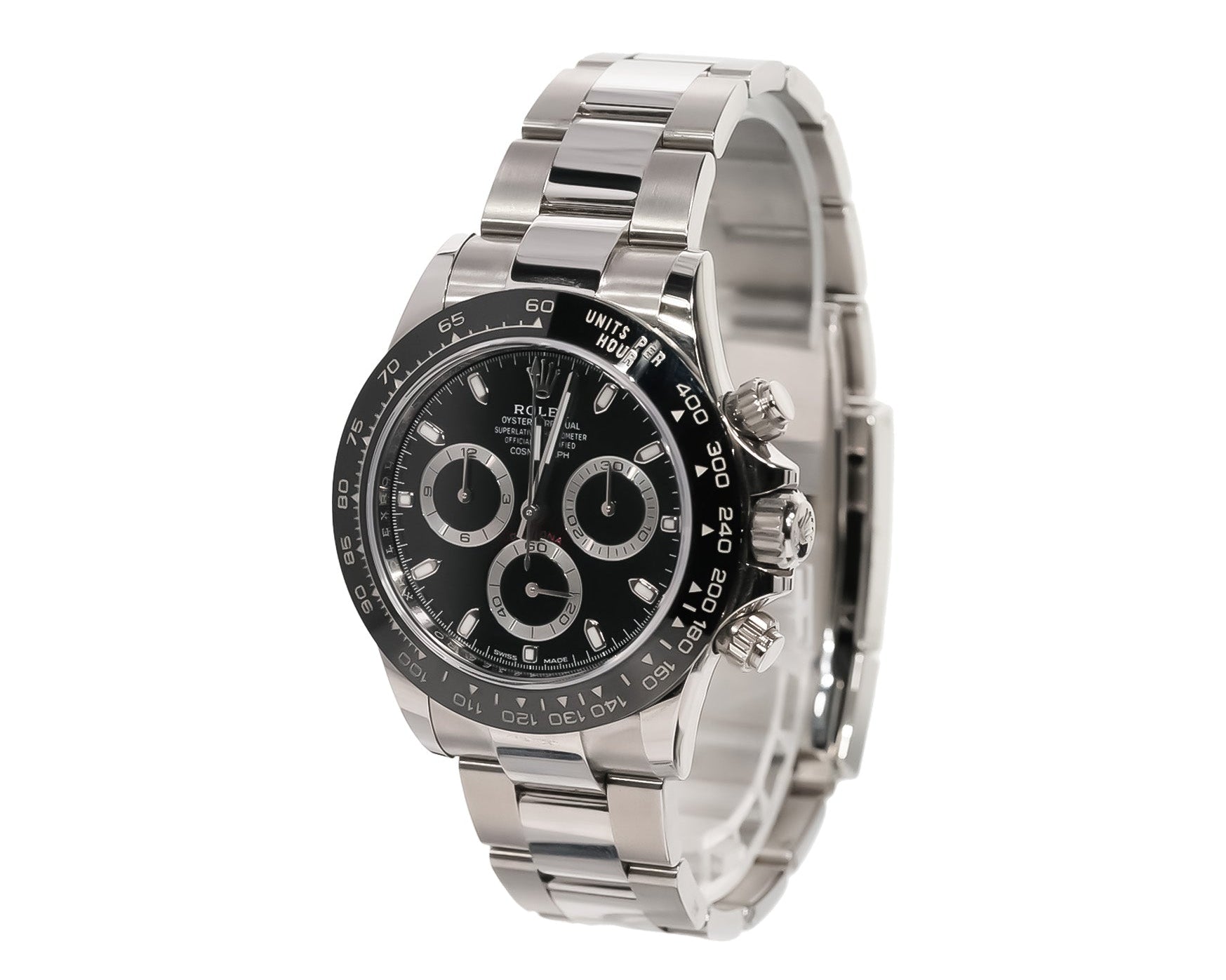 Rolex Daytona 40mm Stainless Steel Black Dial Ceramic Bezel Ref:116500LN - Mr. Alex Jewelry