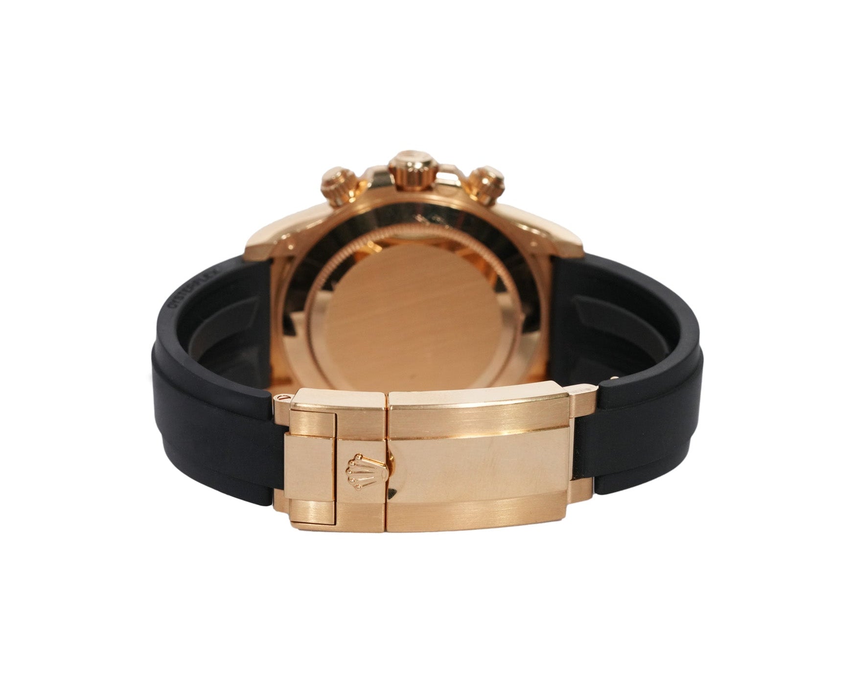 Rolex Daytona 40mm Yellow Gold Oysterflex Gold Dial Ref:116518LN - Mr. Alex Jewelry