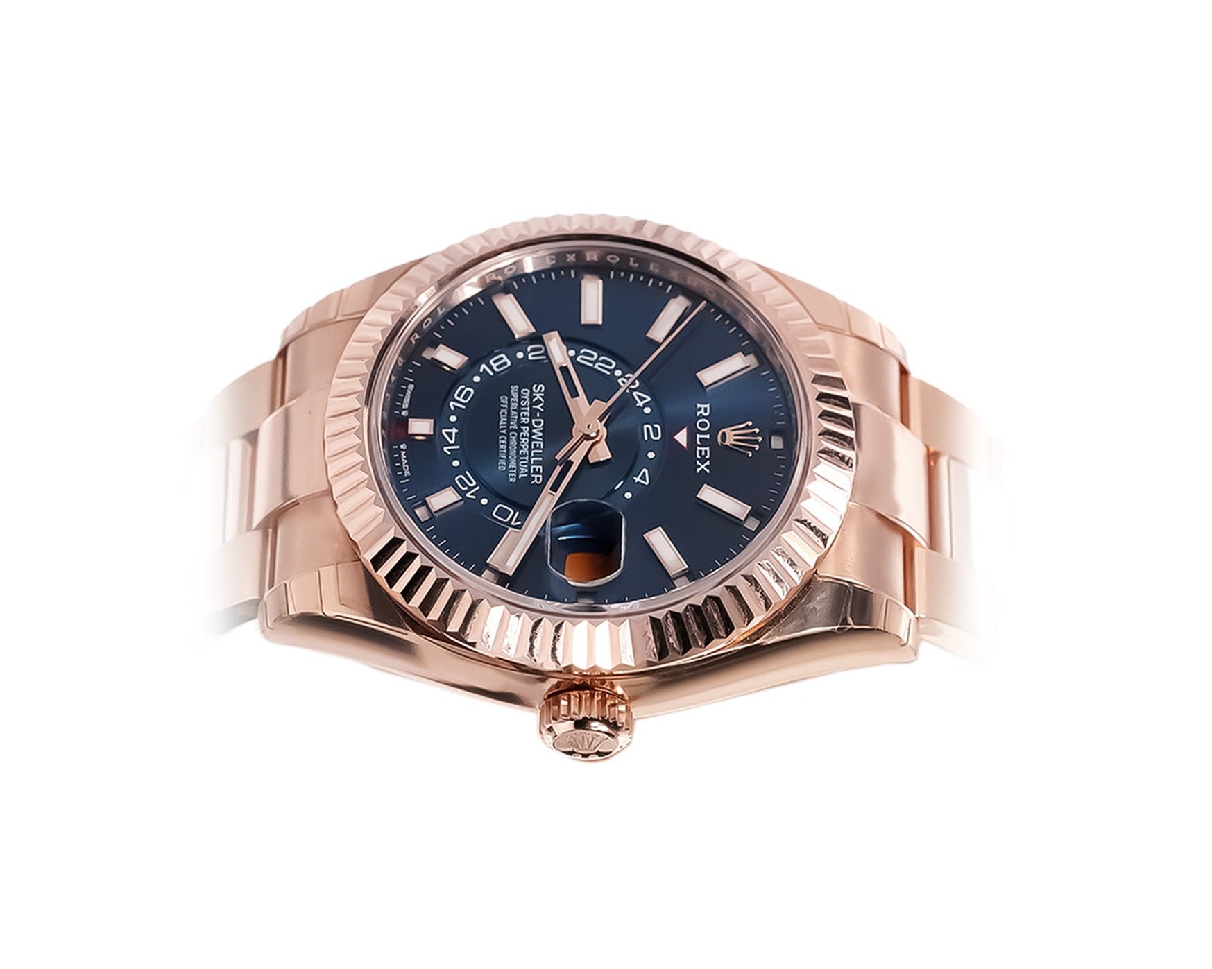 Rolex Sky - Dweller 42mm Everose Gold Blue Dial Ref:336935 - Mr. Alex Jewelry