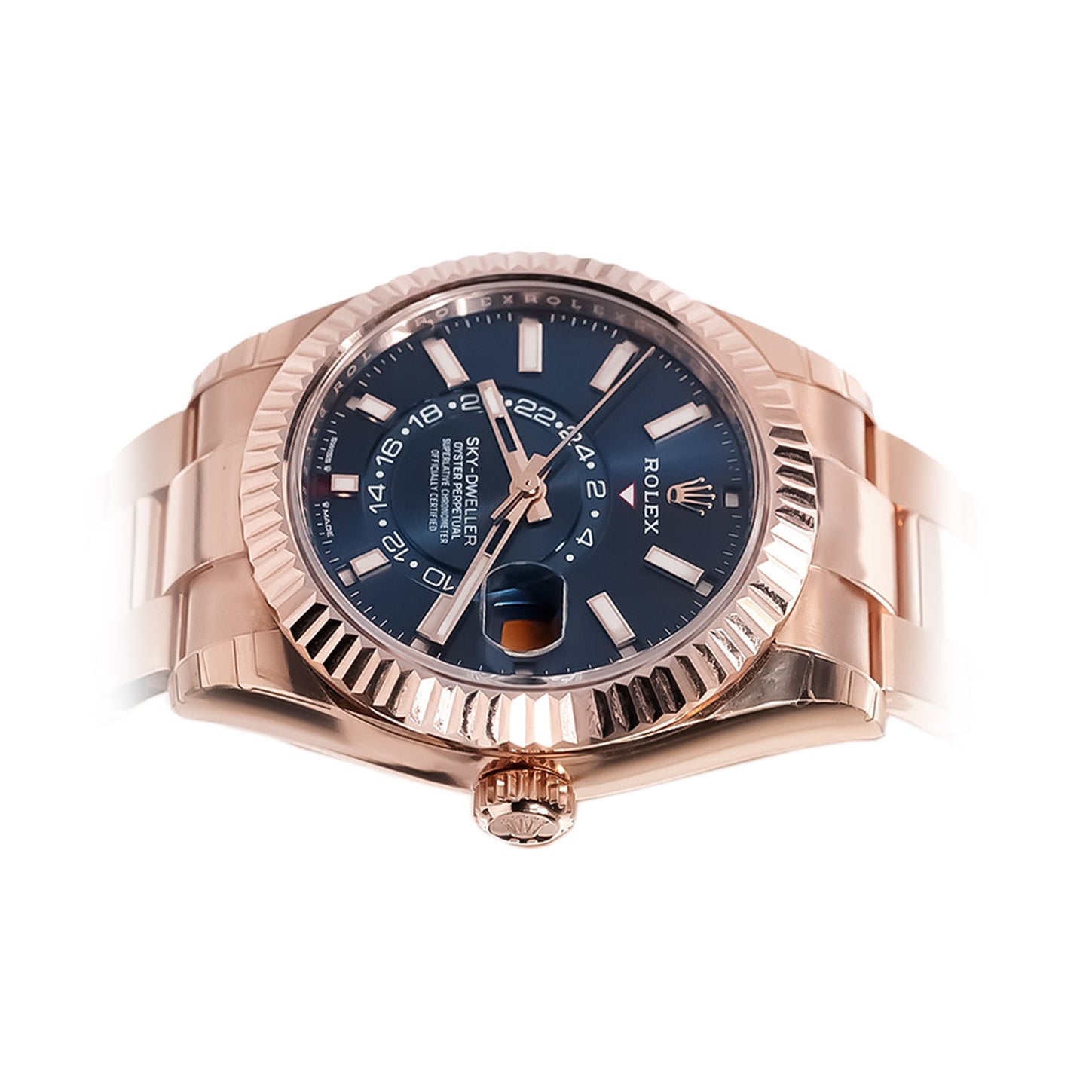 Rolex Sky - Dweller 42mm Everose Gold Blue Dial Ref:336935 - Mr. Alex Jewelry