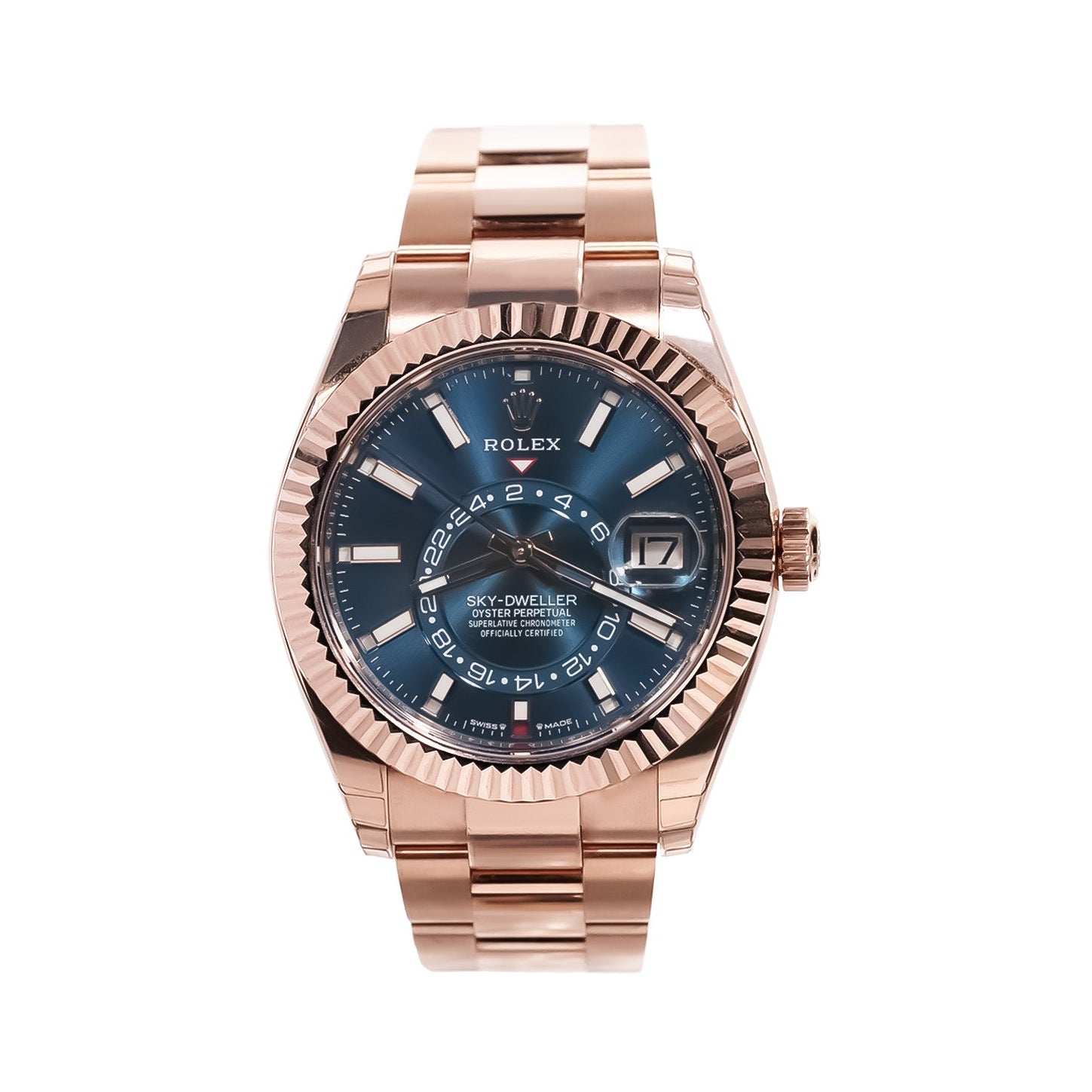 Rolex Sky - Dweller 42mm Everose Gold Blue Dial Ref:336935 - Mr. Alex Jewelry