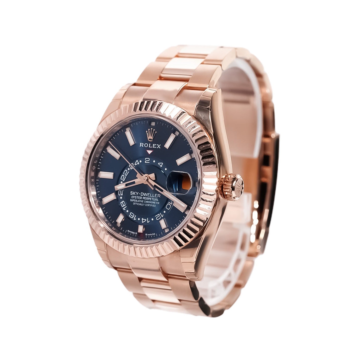 Rolex Sky - Dweller 42mm Everose Gold Blue Dial Ref:336935 - Mr. Alex Jewelry