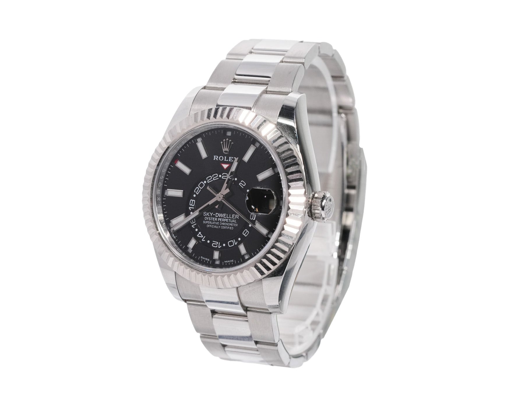 Rolex Sky - Dweller 42mm Stainless Steel Black Dial Ref:326934 - Mr. Alex Jewelry