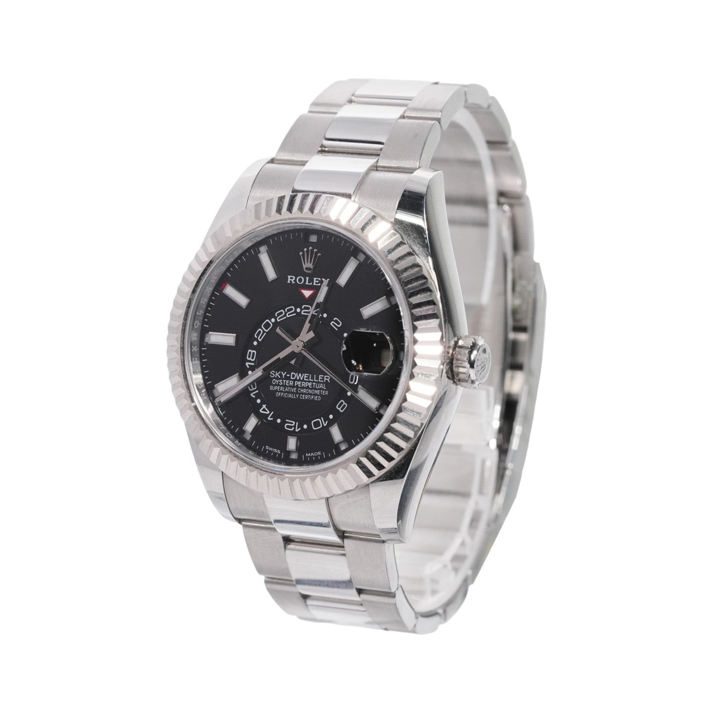 Rolex Sky - Dweller 42mm Stainless Steel Black Dial Ref:326934 - Mr. Alex Jewelry