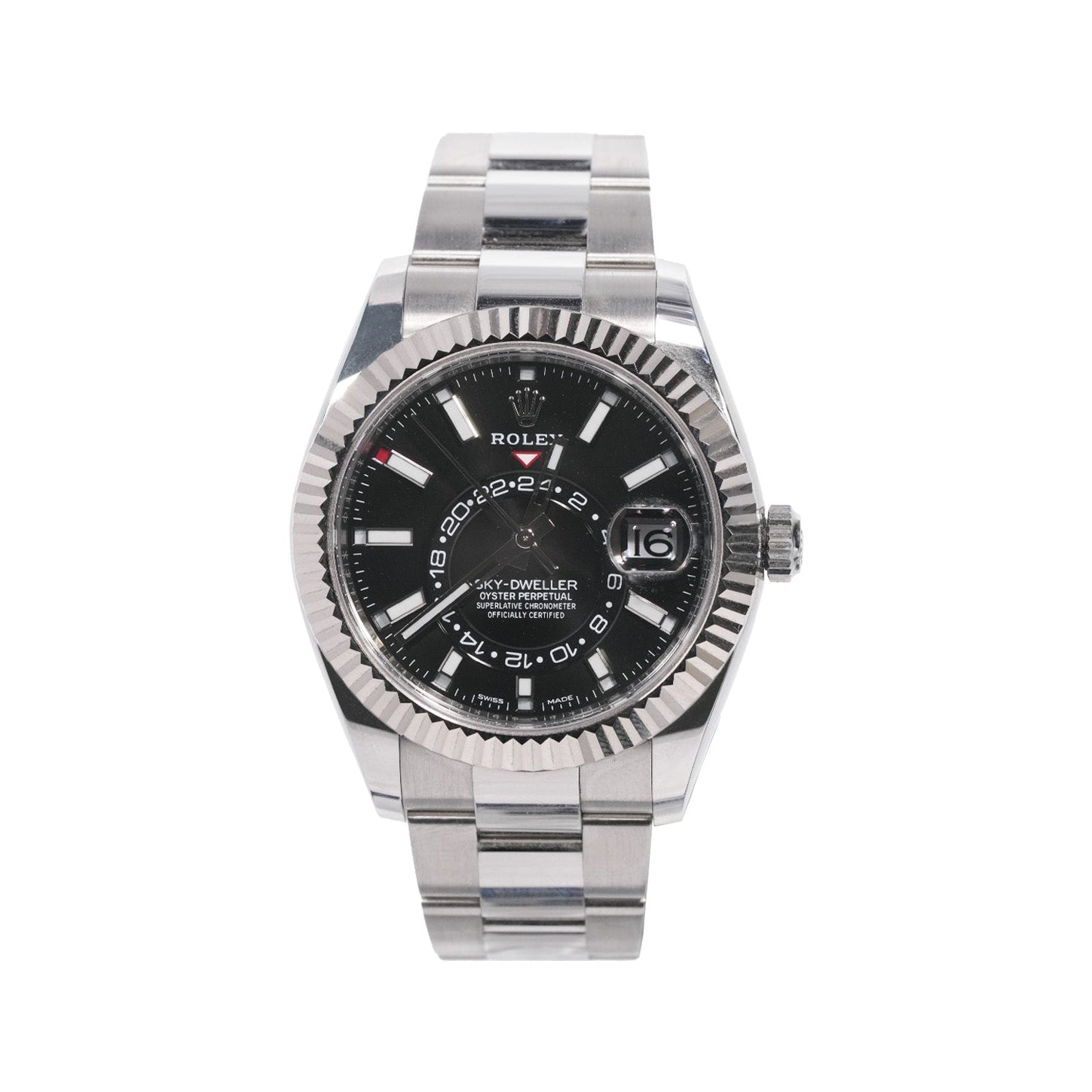 Rolex Sky - Dweller 42mm Stainless Steel Black Dial Ref:326934 - Mr. Alex Jewelry