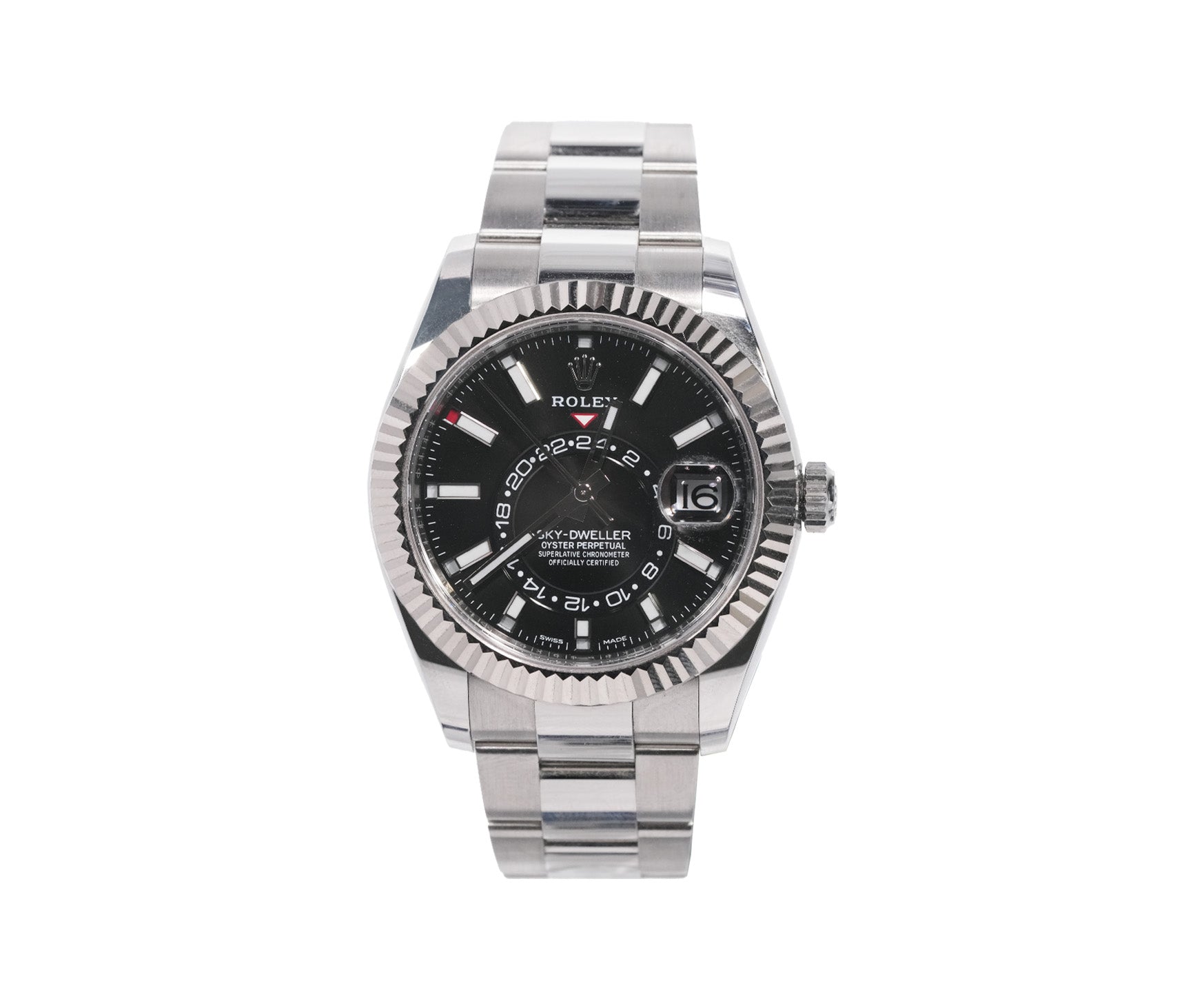 Rolex Sky - Dweller 42mm Stainless Steel Black Dial Ref:326934 - Mr. Alex Jewelry