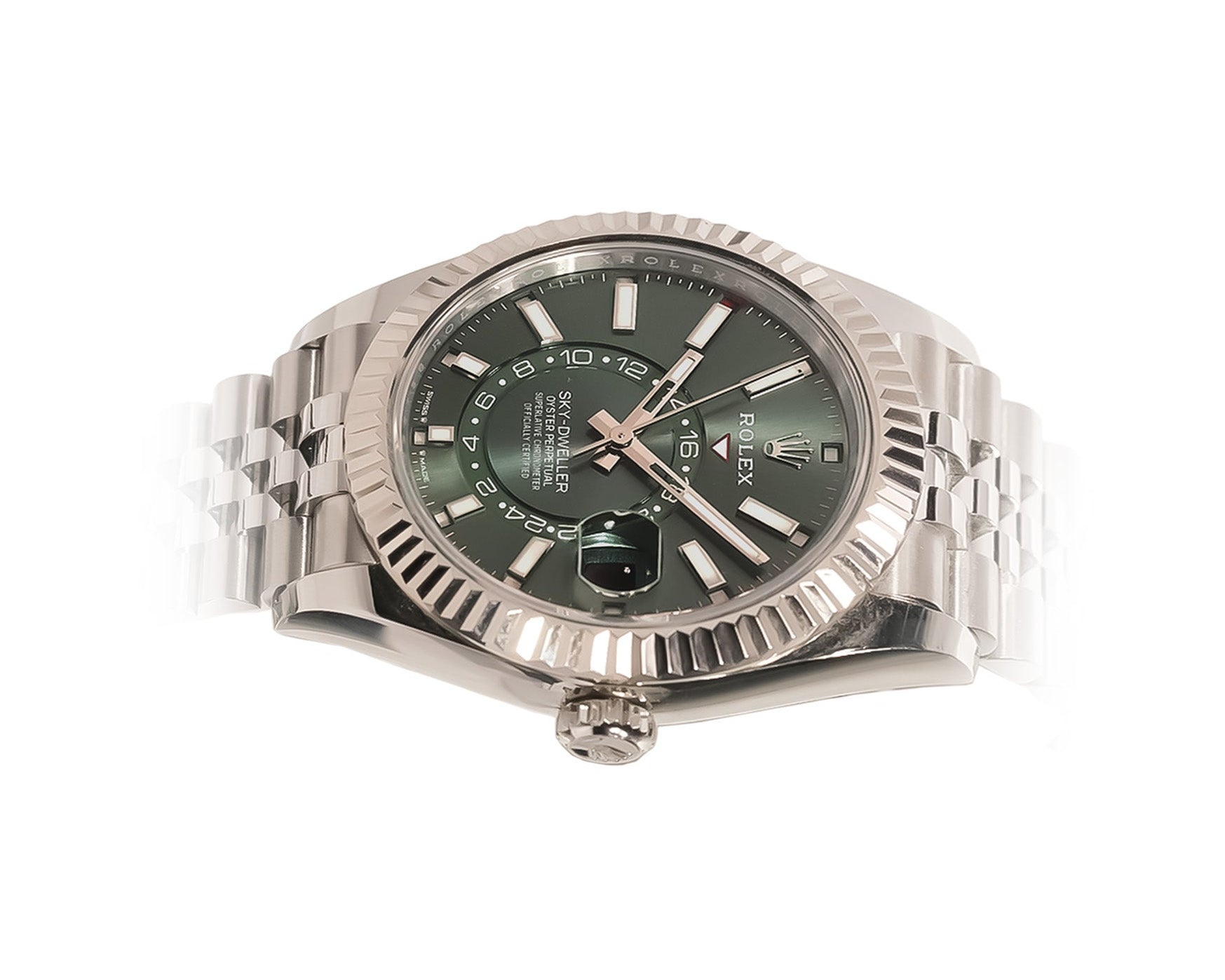 Rolex Sky - Dweller 42mm Stainless Steel Mint Green Dial Jubilee Bracelet Ref:336934 - Mr. Alex Jewelry